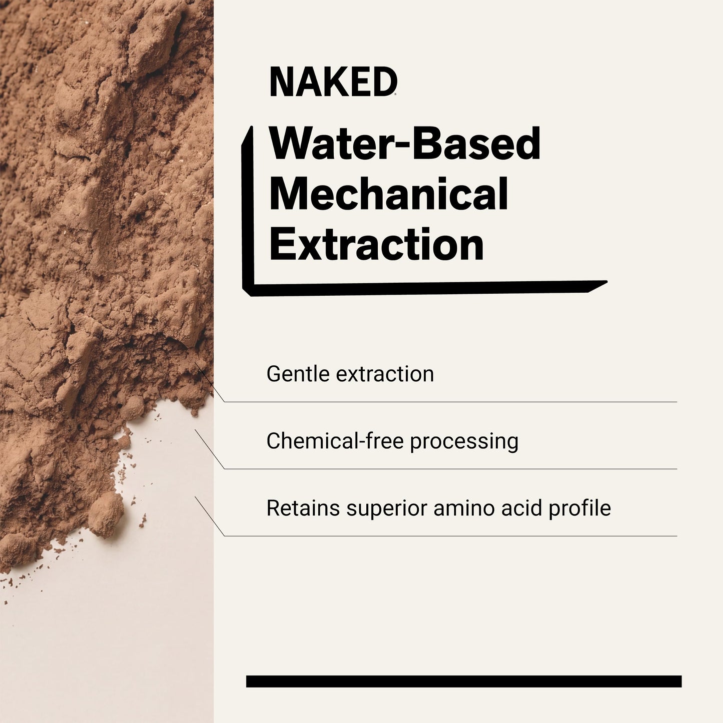 NAKED Chocolate Pea Protein Isolate Protein Powder, 32 Servings