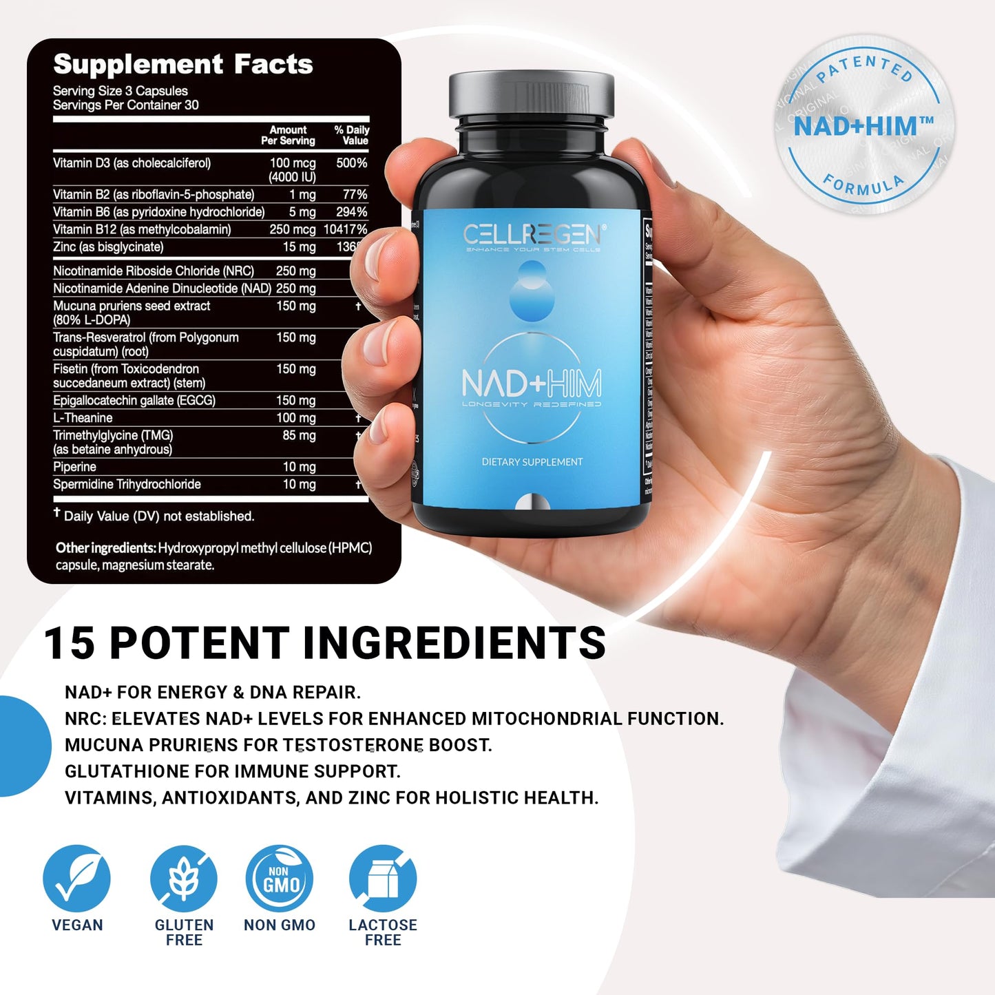 Cellregen Nicotinamide Riboside Wellness Formula Capsule, 90 Count