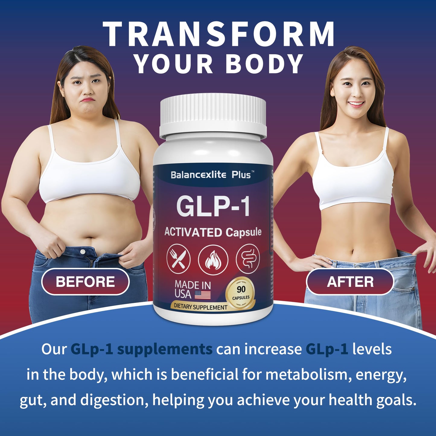 Balancexlite Plus GLP-1 Supplement Capsule 1 Count
