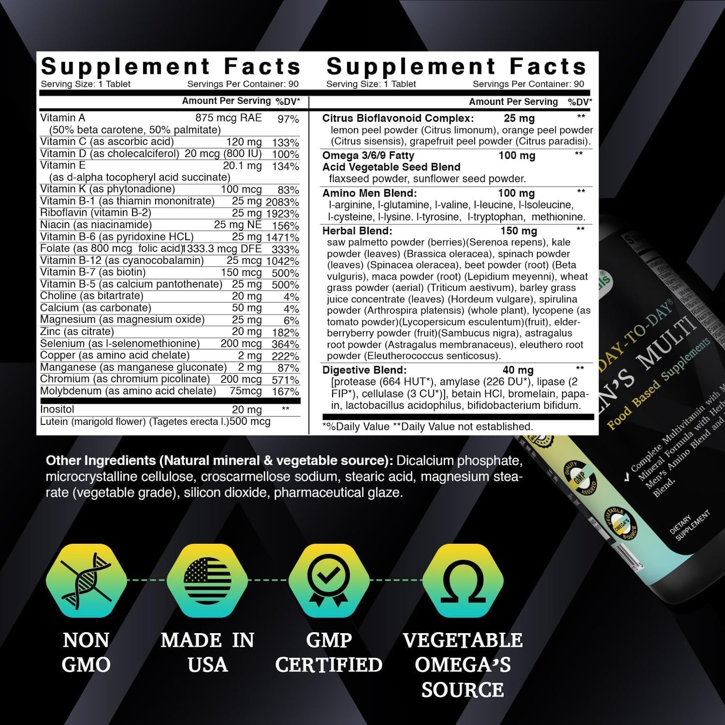 Best Naturals Day-to-Day Men's Multivitamin Tablet, 240 Count