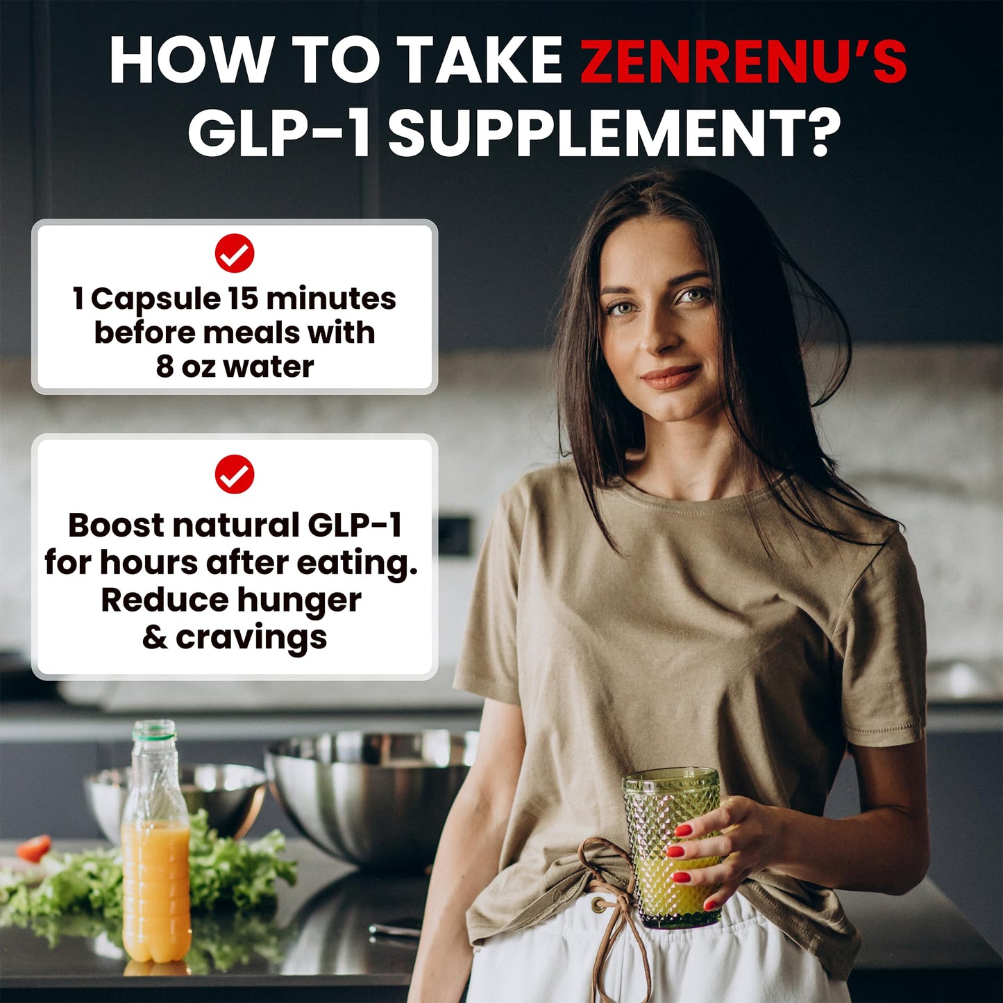 Zenrenu GLP-1 Supplement for Women - 1 Capsule