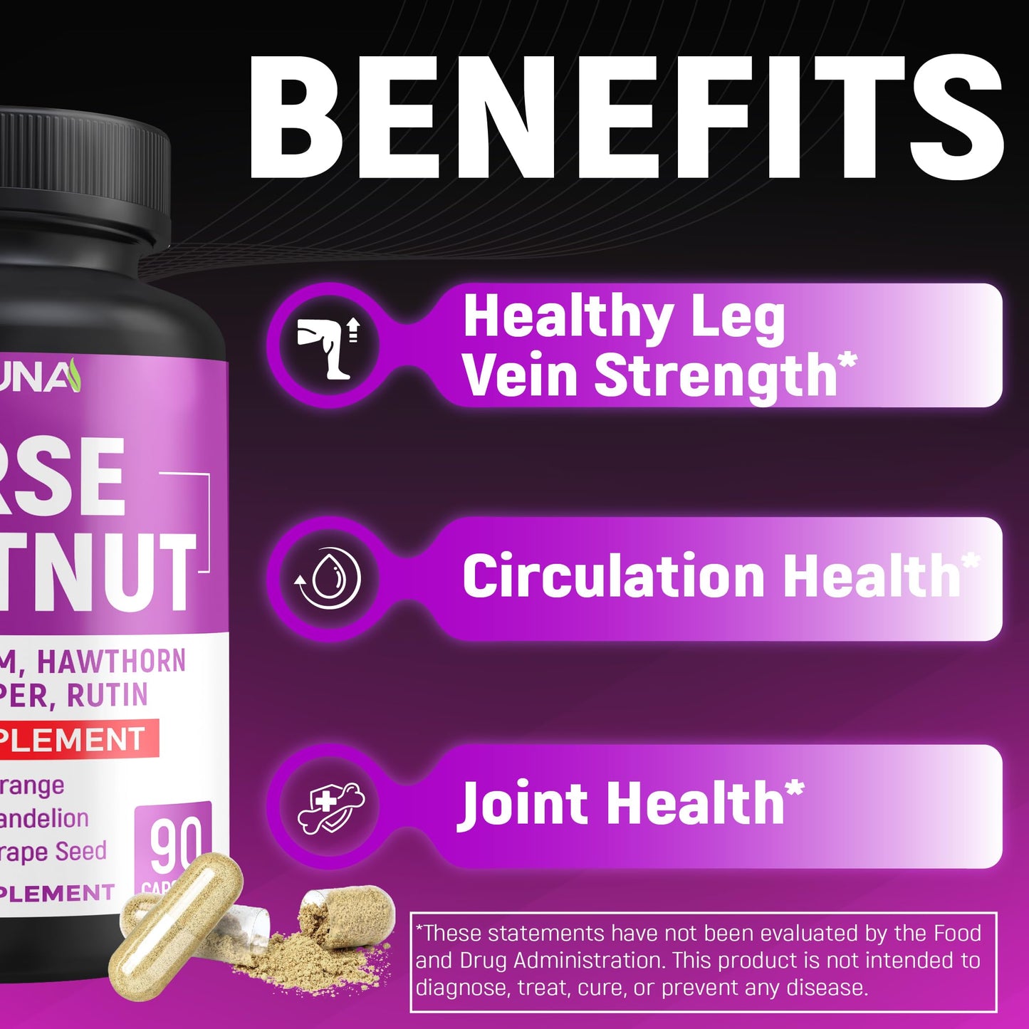 CIVIMUNA Horse Chestnut Capsules, 90 Capsules