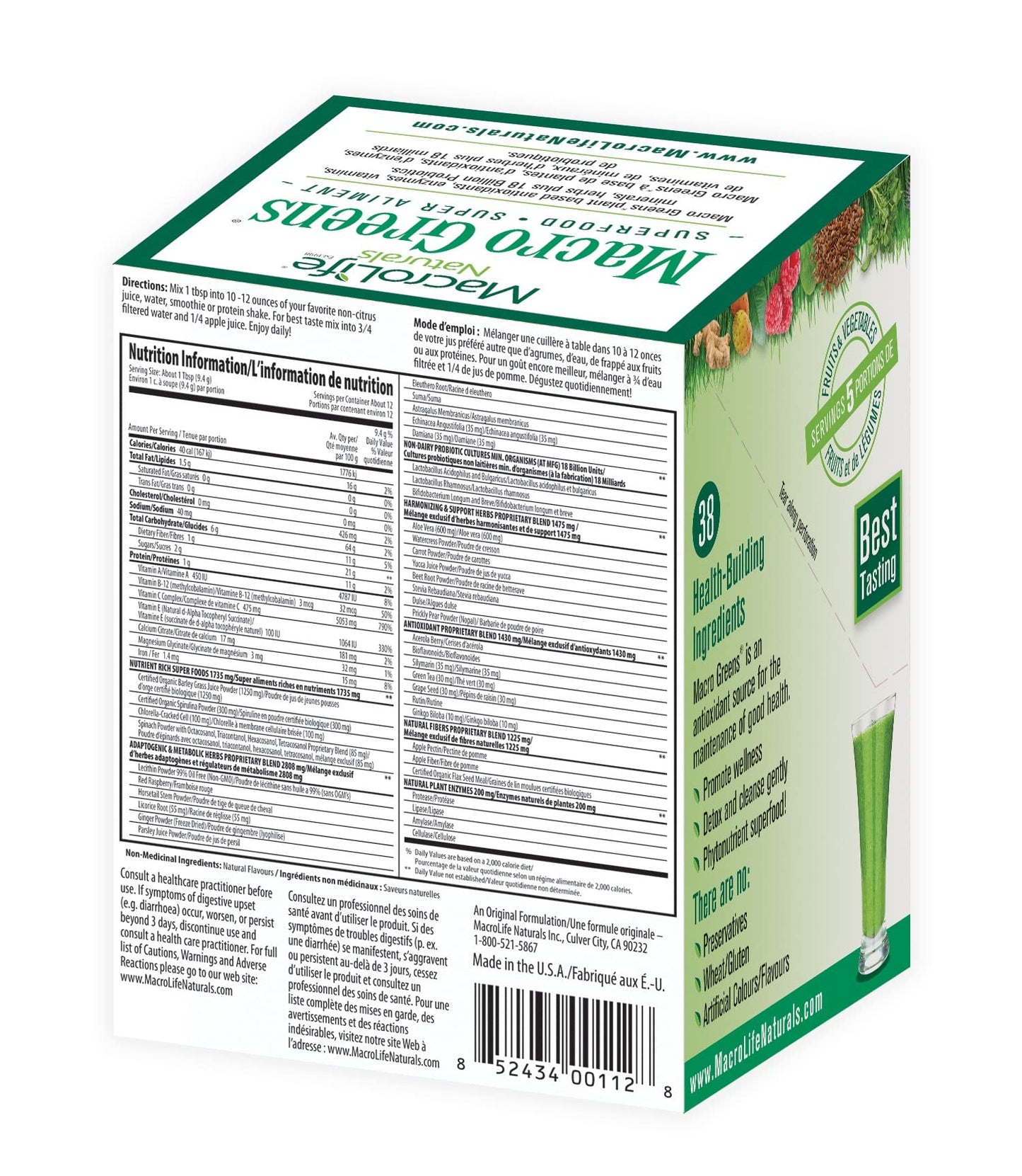 MacroLife Naturals Macro Greens Powder 4