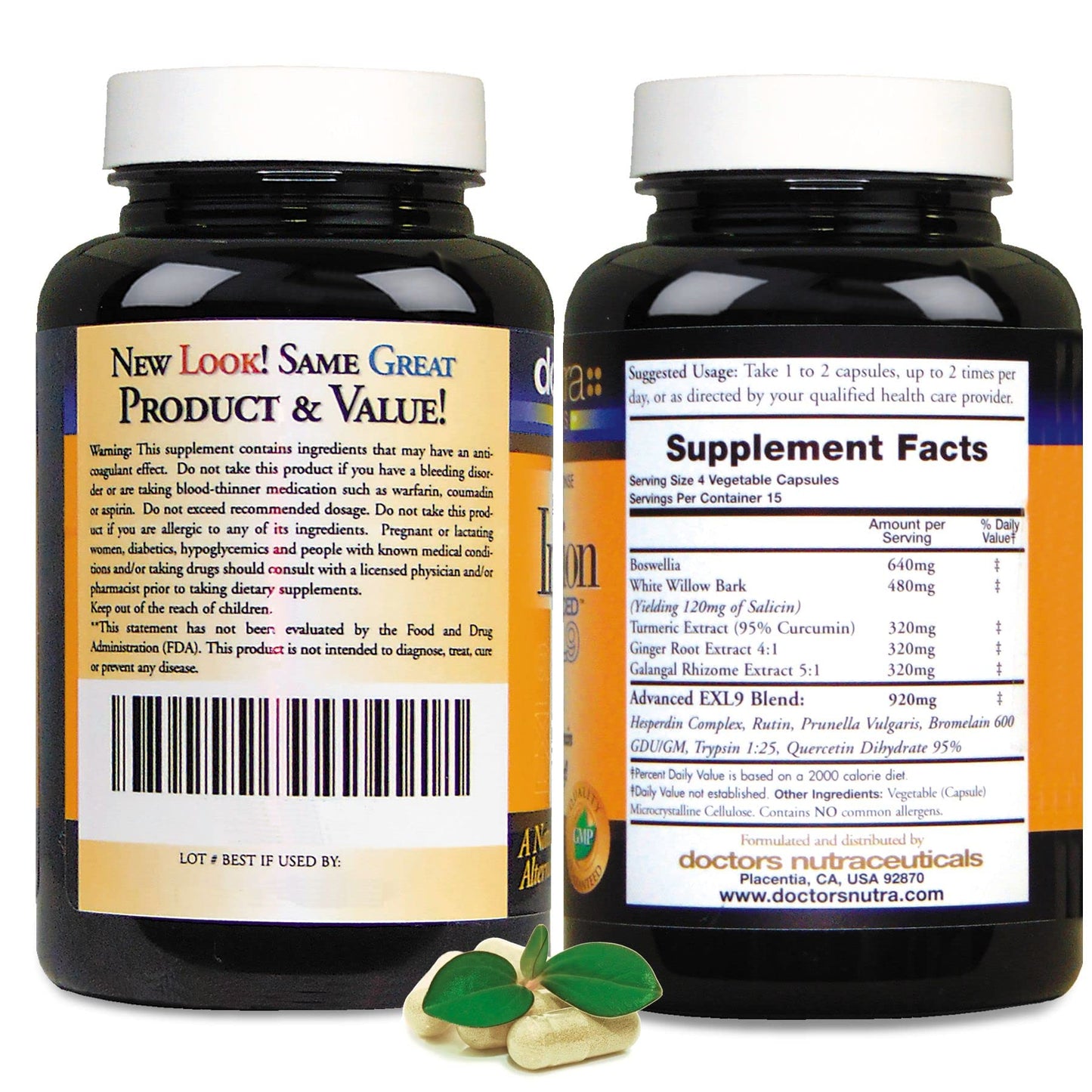 Doctors Nutra Nutraceuticals InflamEzze Capsules 60 Count