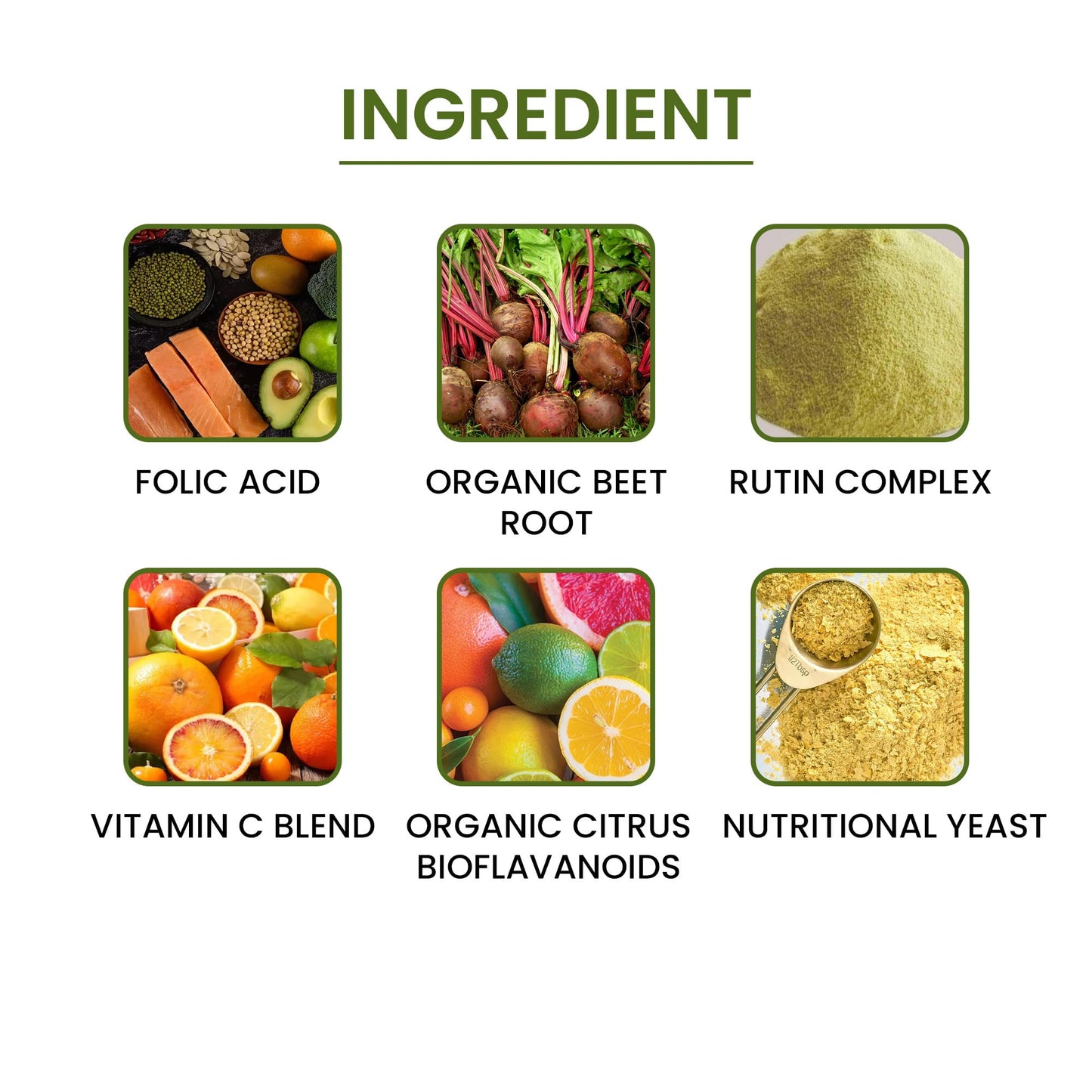Green Organic Supplements Vitamin B12 & Folic Acid Complete Capsules 90