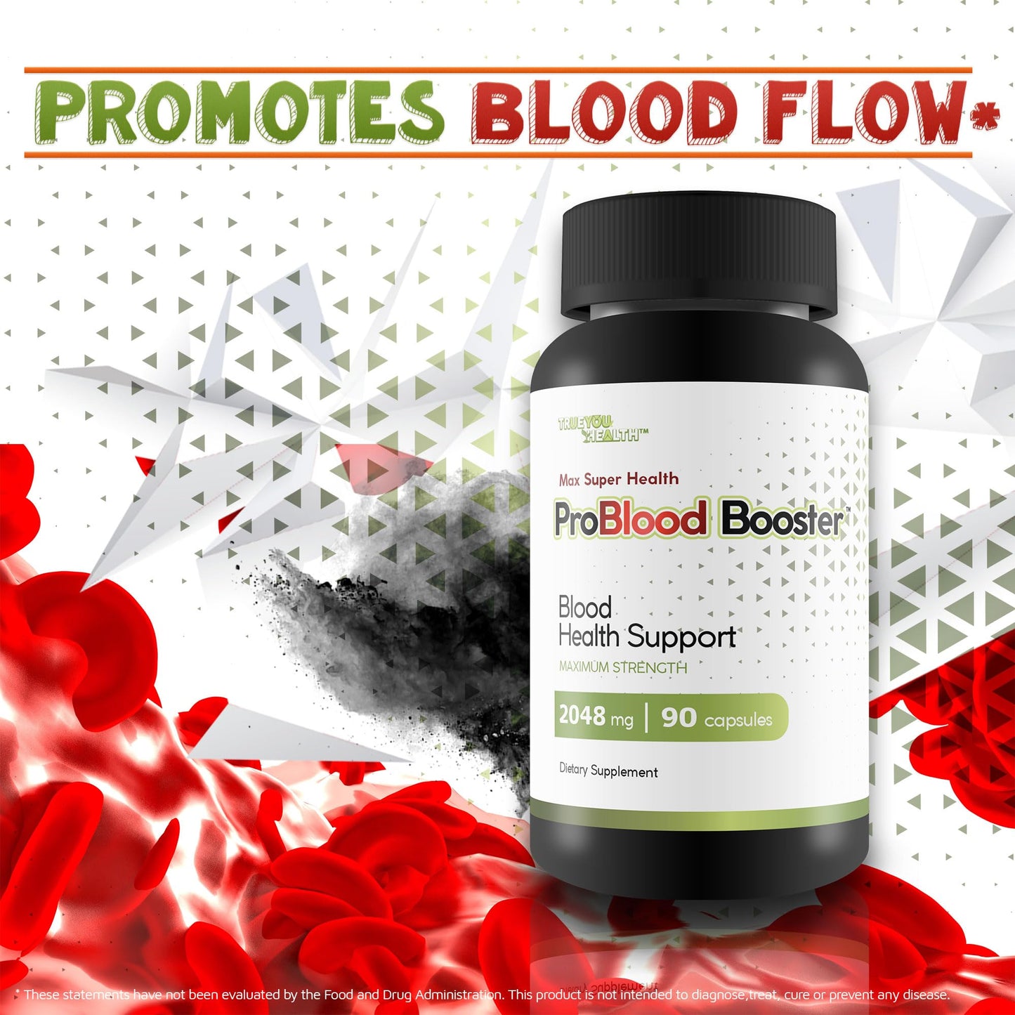 True You Health Max Super Health Pro Blood Booster Capsules 90 Count