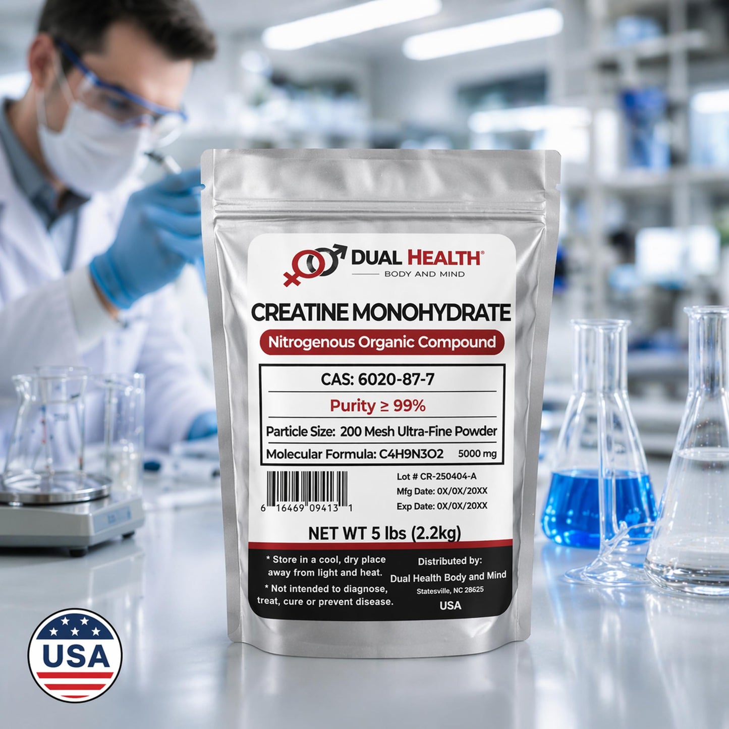 Dual Health Body & Mind Creatine Monohydrate Powder 70 Servings