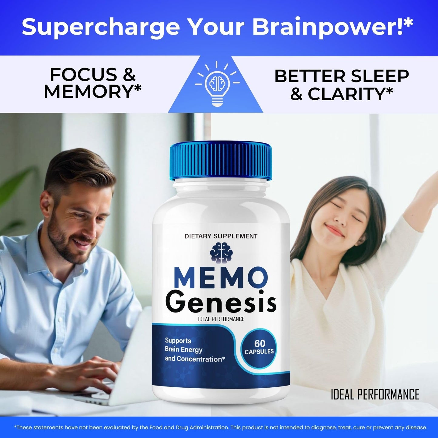 IDEAL PERFORMANCE Memo Genesis Capsule, 60 Capsules