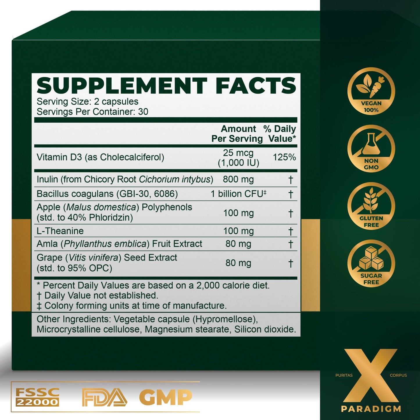 XParadigm Puritas Corpus GLP-1 Wellness Support Capsule 60 Count