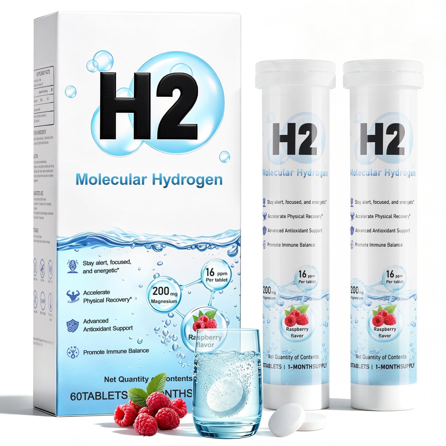 Hekeauo Hydrogen Water Tablets 60 Tablets