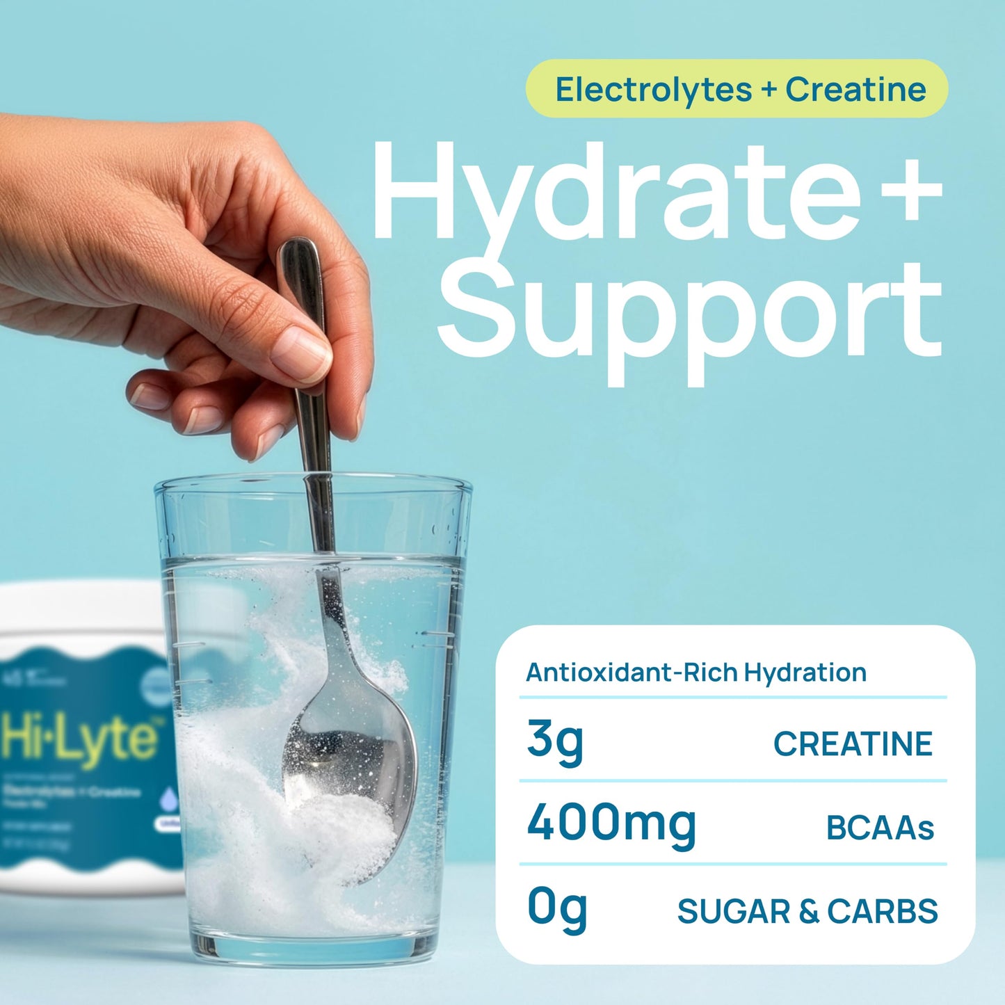 Hi-Lyte Creatine Electrolytes Powder Mix, 9.21 Ounce