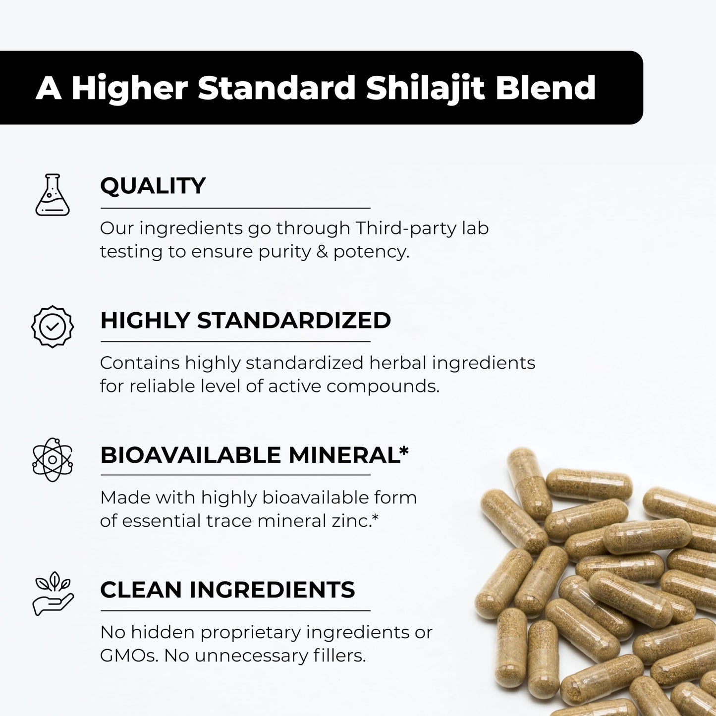 SANDHUHERBALS Shilajit Capsule 60 Count