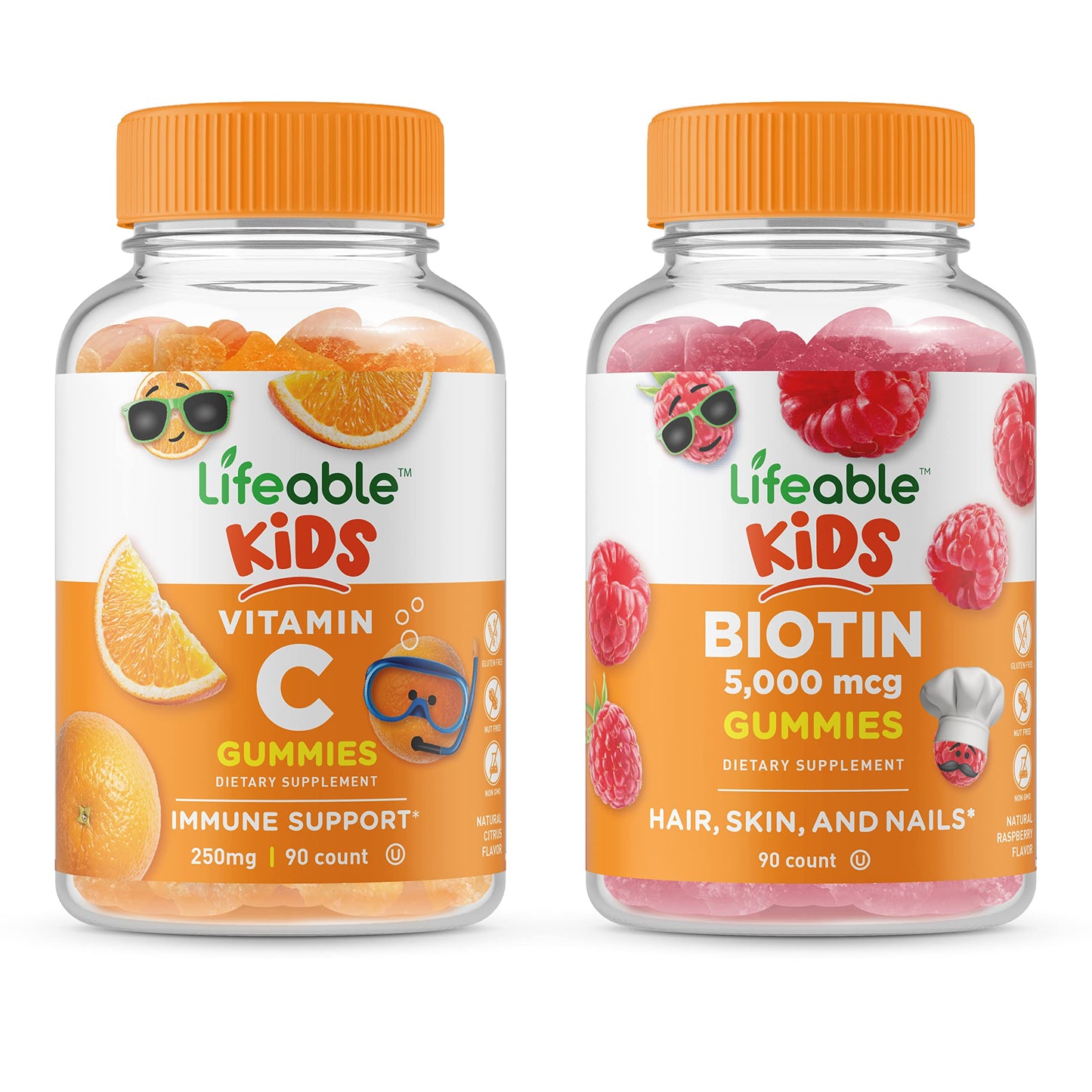 VitaWorks Lifeable Vitamin C Kids + Biotin Kids Gummies 180-count
