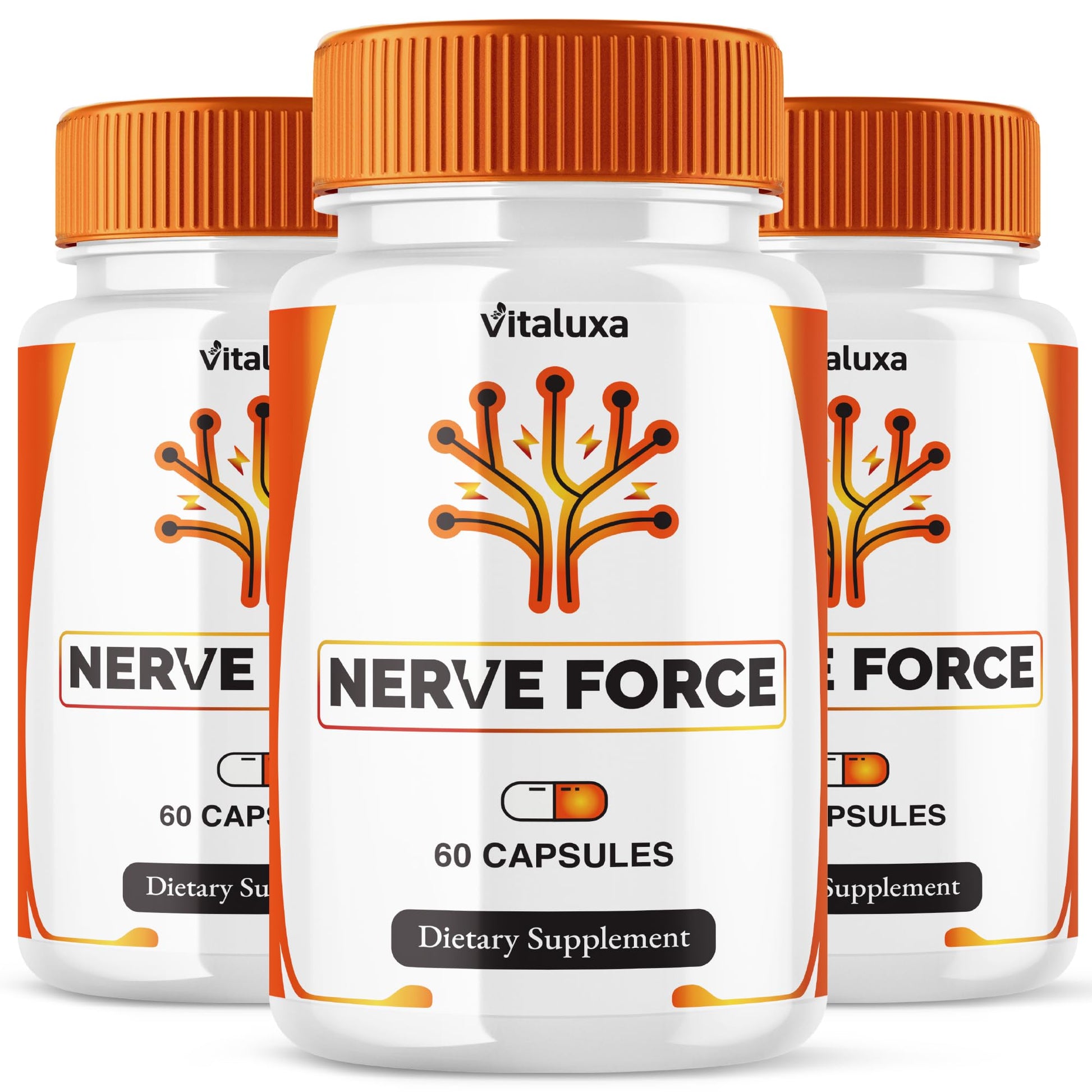 Vitaluxa Nerve Force Neuropathy Supplement Capsules 180 Count