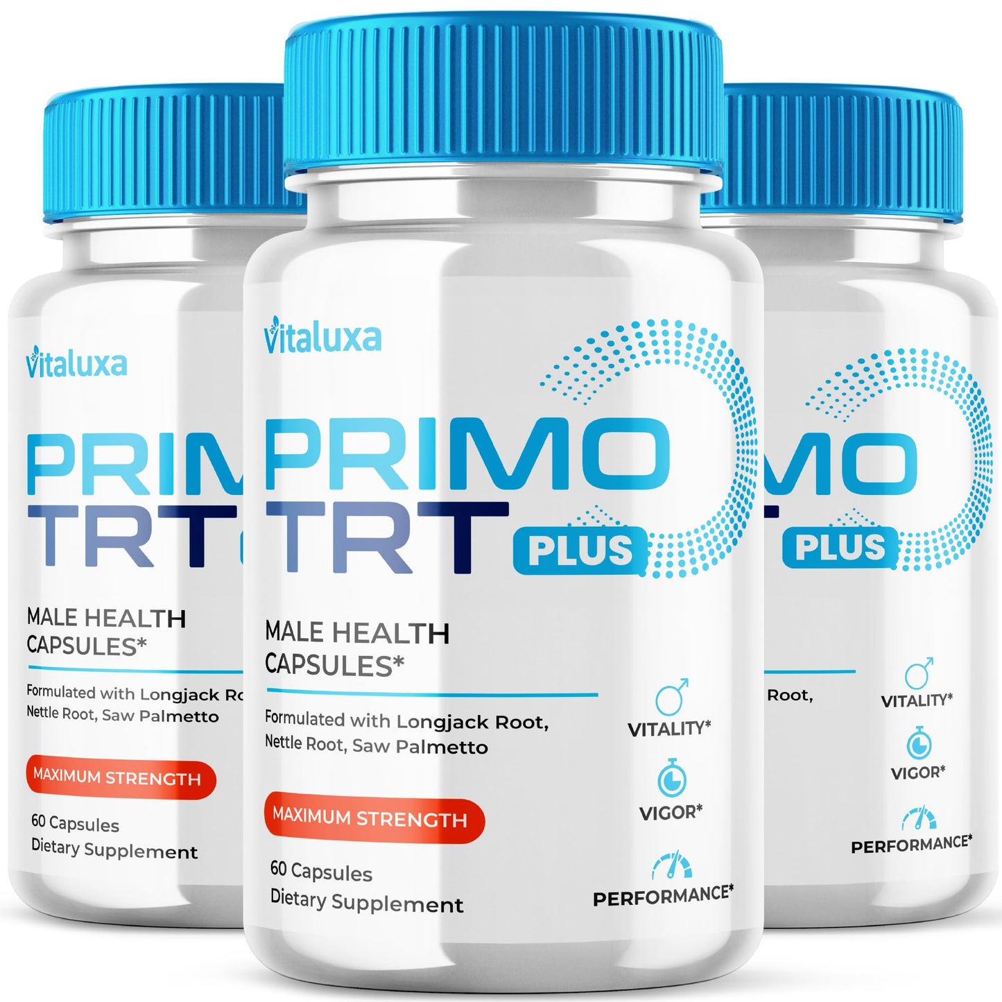 Vitaluxa PrimoTRT Maximum Strength Supplement Capsules, 180 Capsules