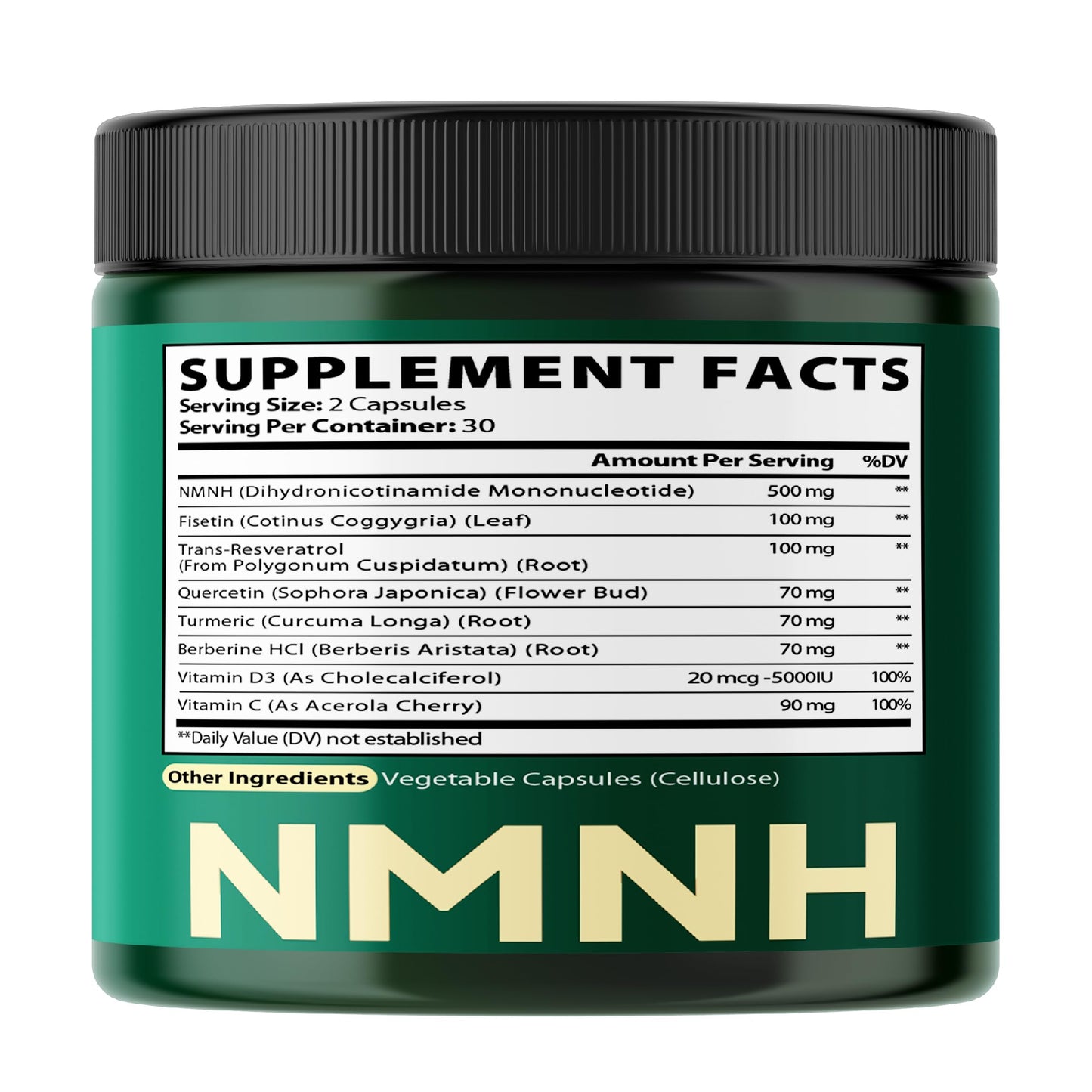 Satoomi NMNH 8in1 NMN Supplement Alternative Capsules 60 Count