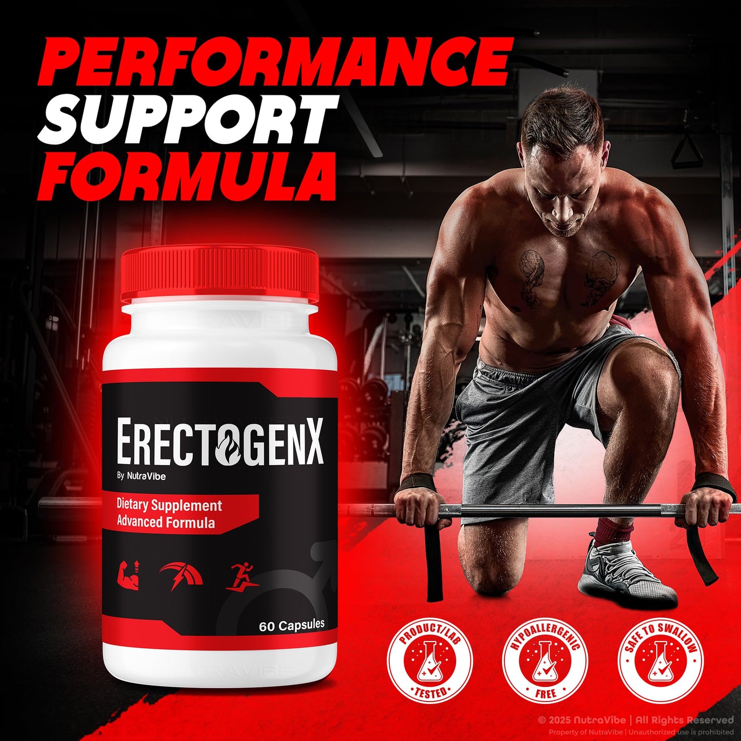 NutraVibe ErectogenX Daily Formula Capsule 60 Capsules