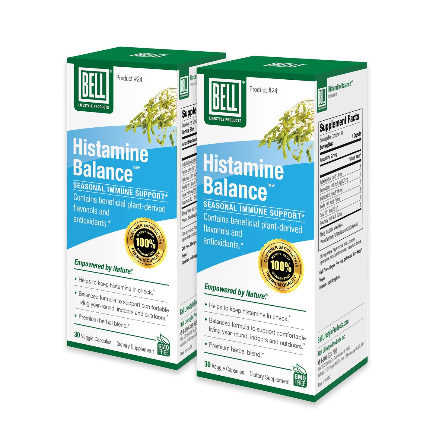 Bell Histamine Balance Capsule, 60 Veggie Caps