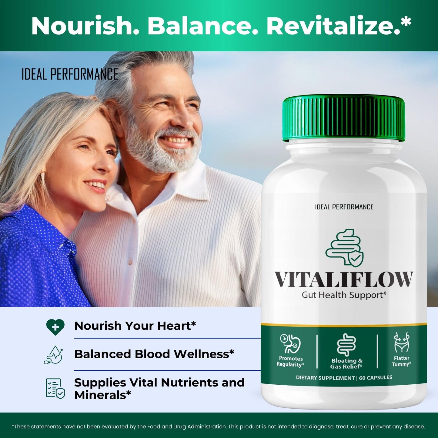 IDEAL PERFORMANCE Vitaliflow Capsules 300 Capsules