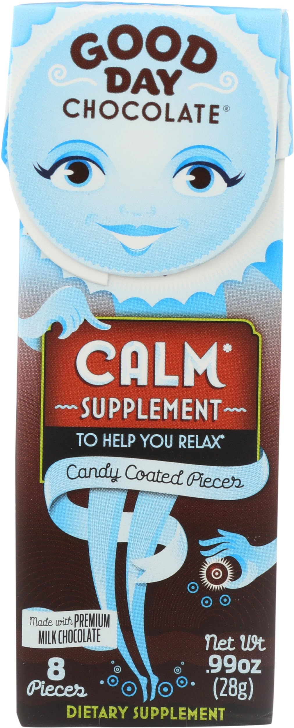 Good Day Chocolate Calm Supplement Chewable 8 Count