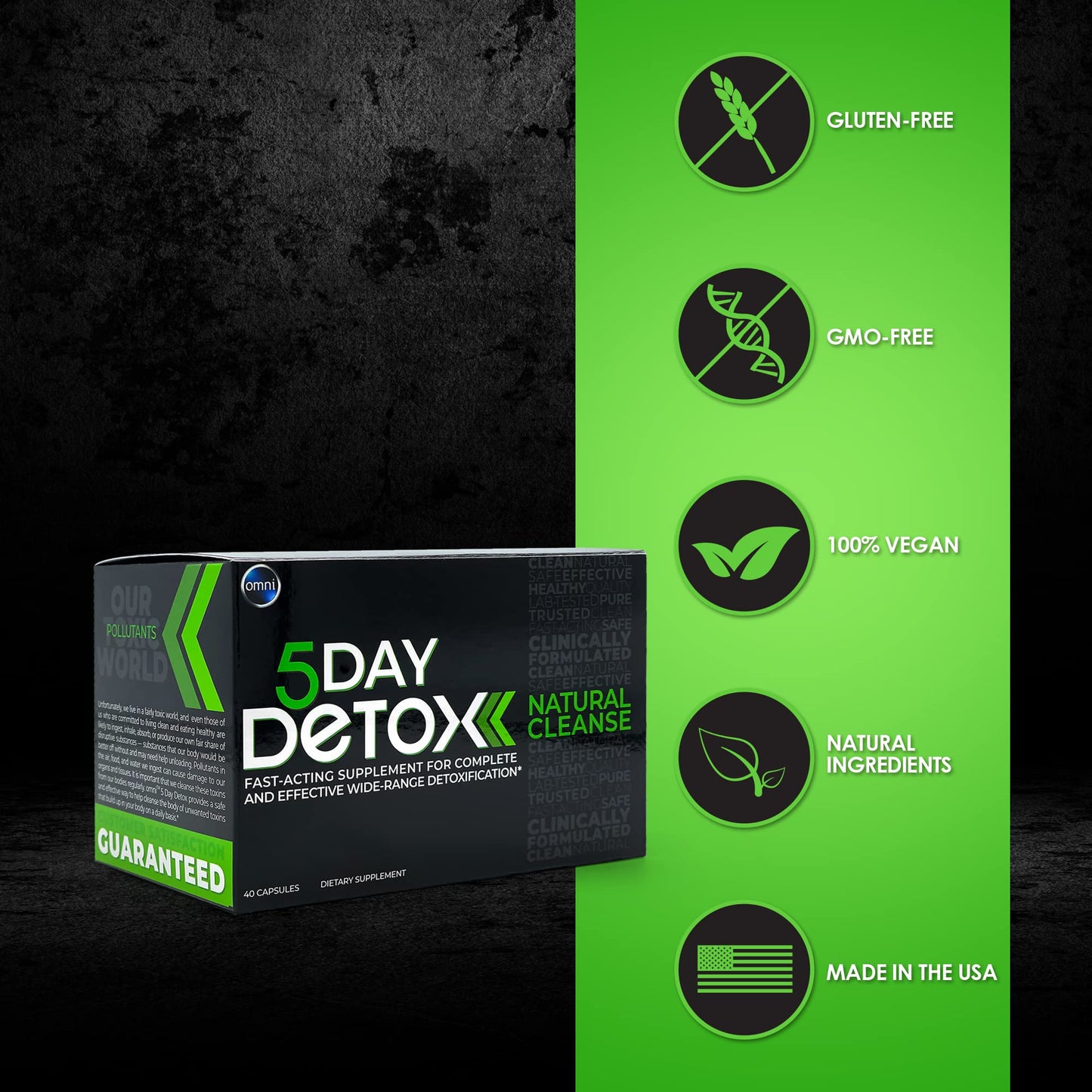 Wellgenix Omni 5 Day Detox Cleanse Capsule, 40 Capsules
