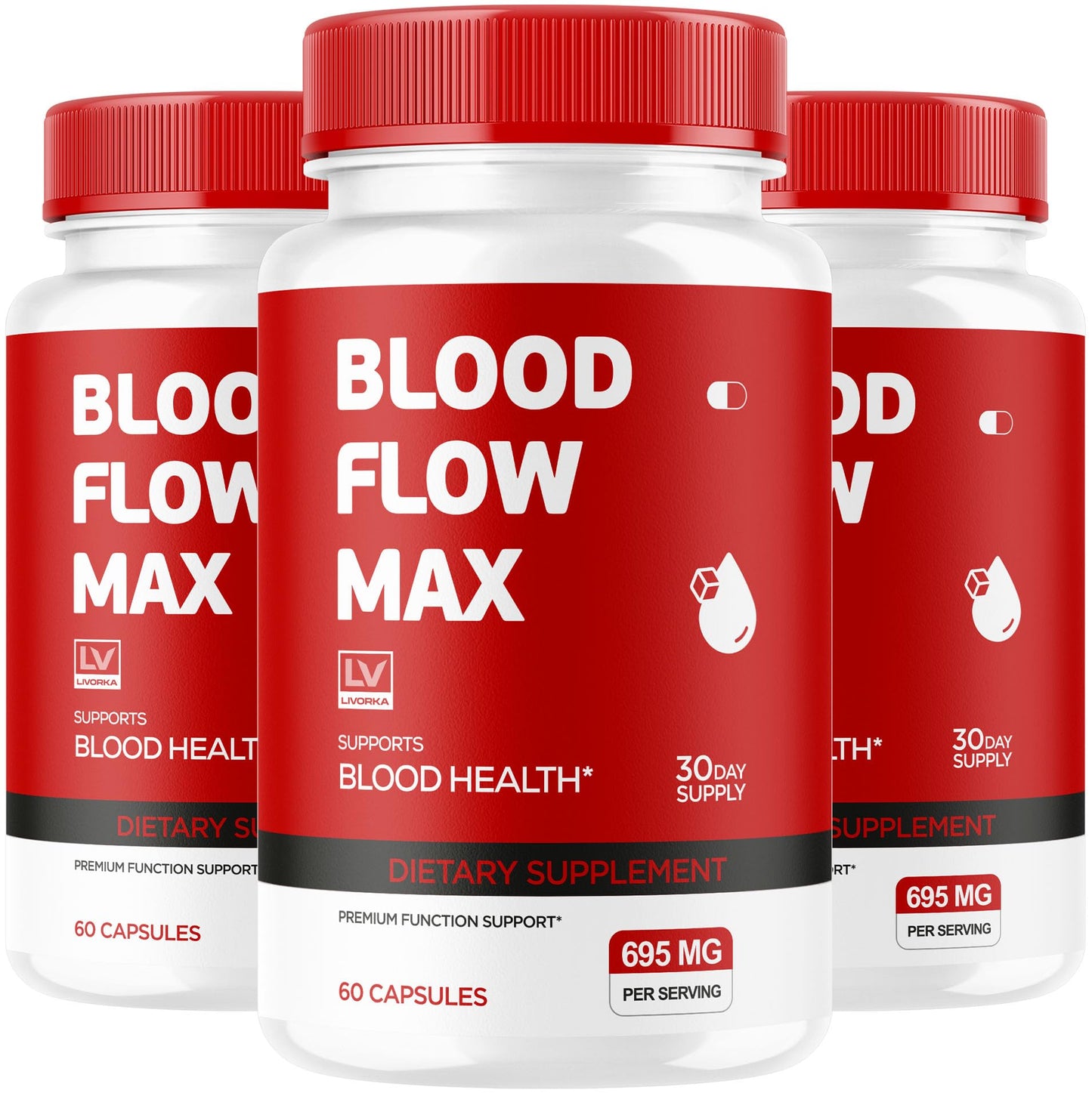 LIVORKA Blood Flow Max Capsules, 90 Capsules