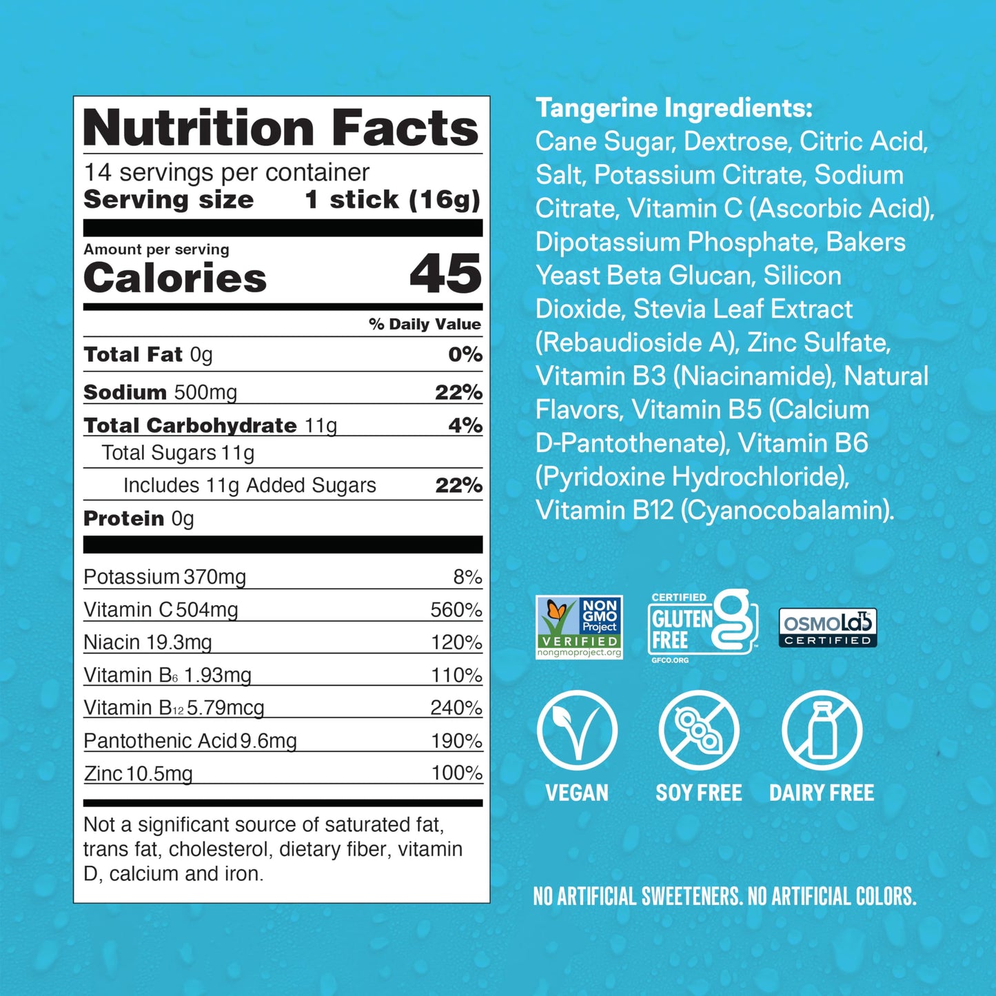Liquid I.V. Hydration + Immune Electrolytes Powder, Tangerine, 7.9 oz