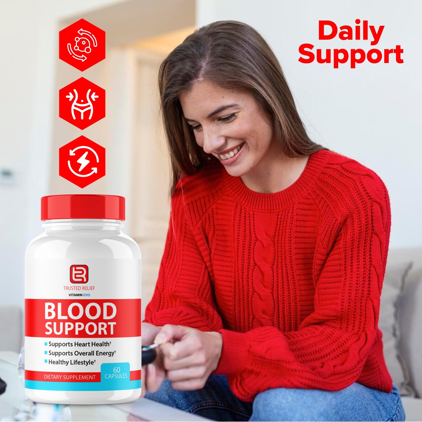 Vitamin Evo Trusted Relief Blood Support Capsules 180 Capsules