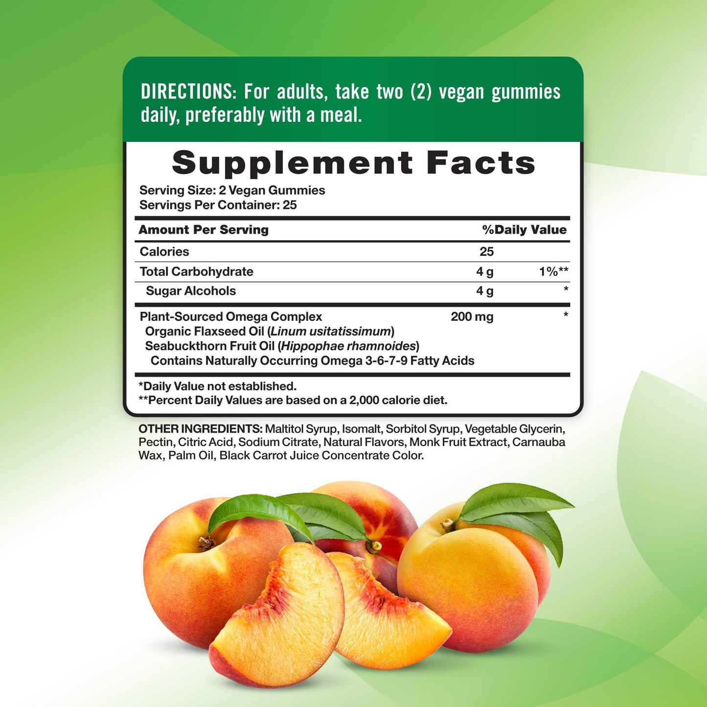 Nature's Truth Vegan Omega 3679 Gummies 50 Count