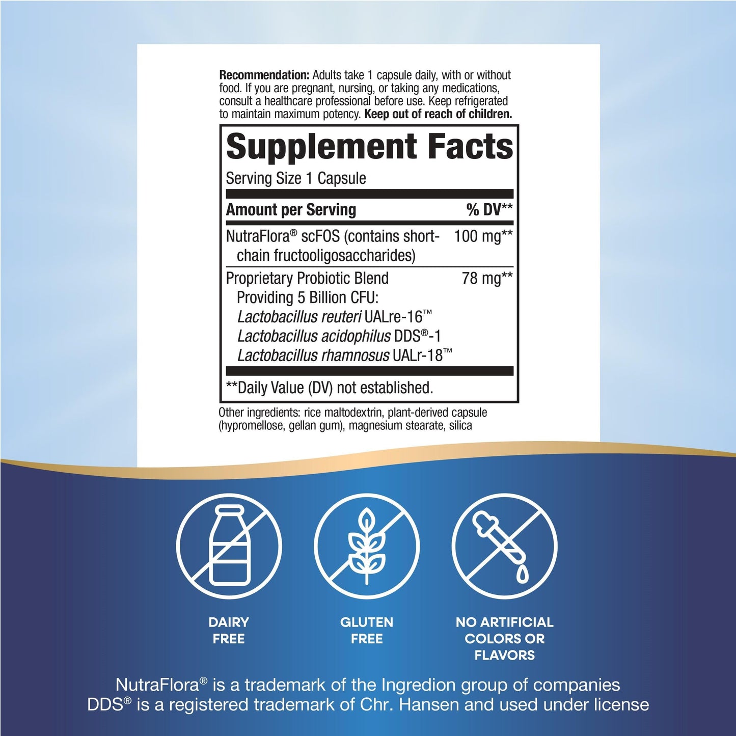 Nature's Way Primadophilus Reuteri Probiotic Capsule, 60 Capsules