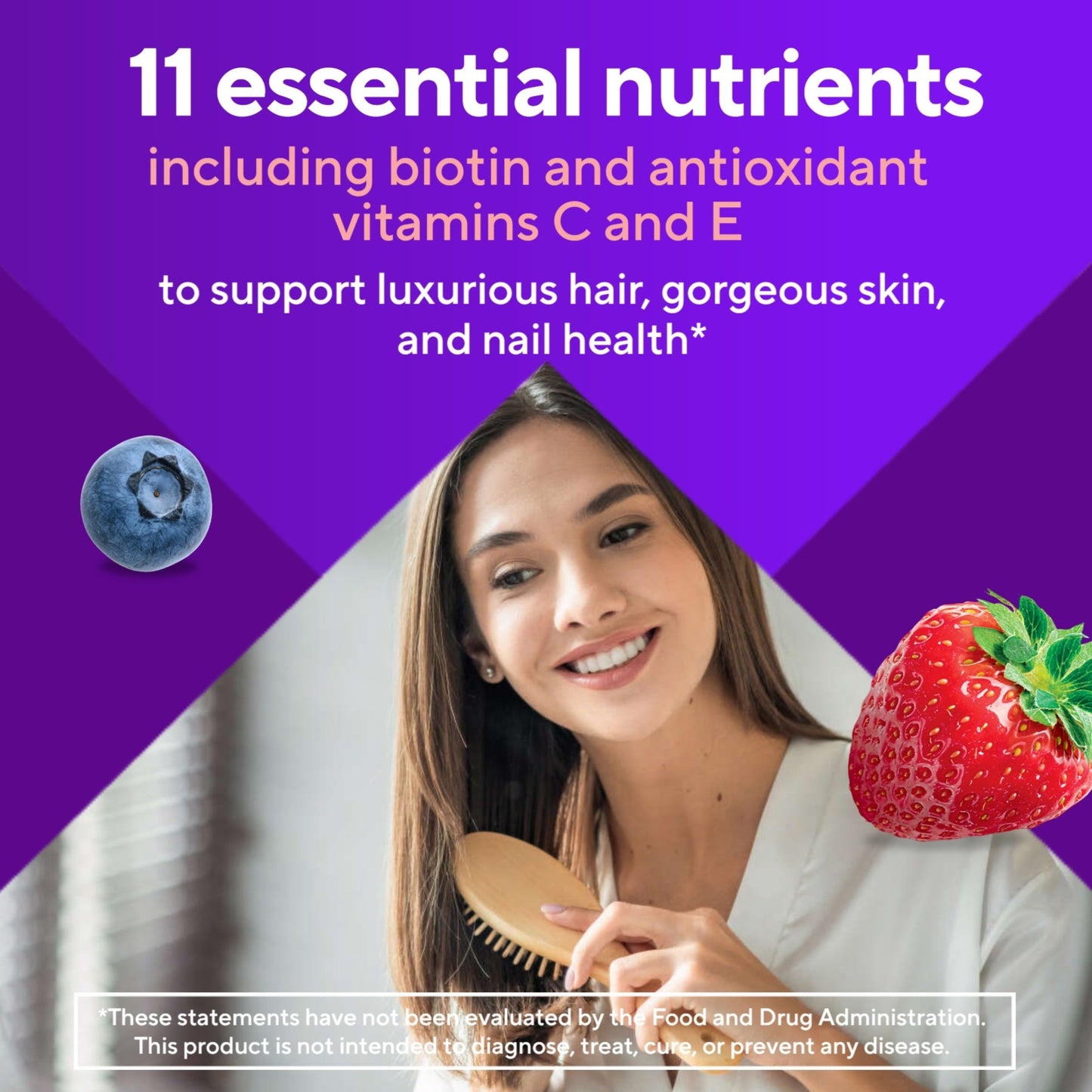Vitafusion Gorgeous Hair, Skin & Nails Multivitamin Gummies, 135 Count
