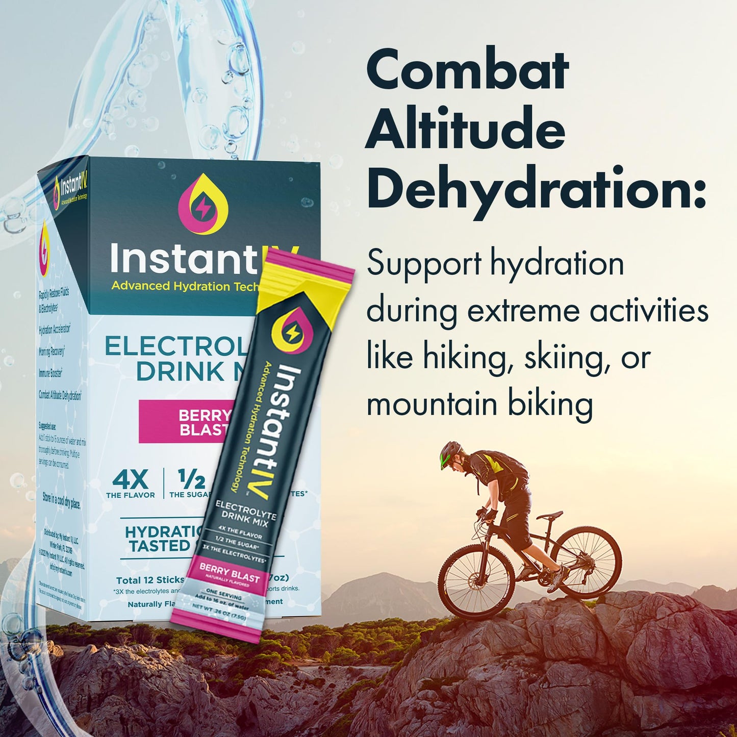 Instant IV Electrolytes Powder Berry Blast, 84