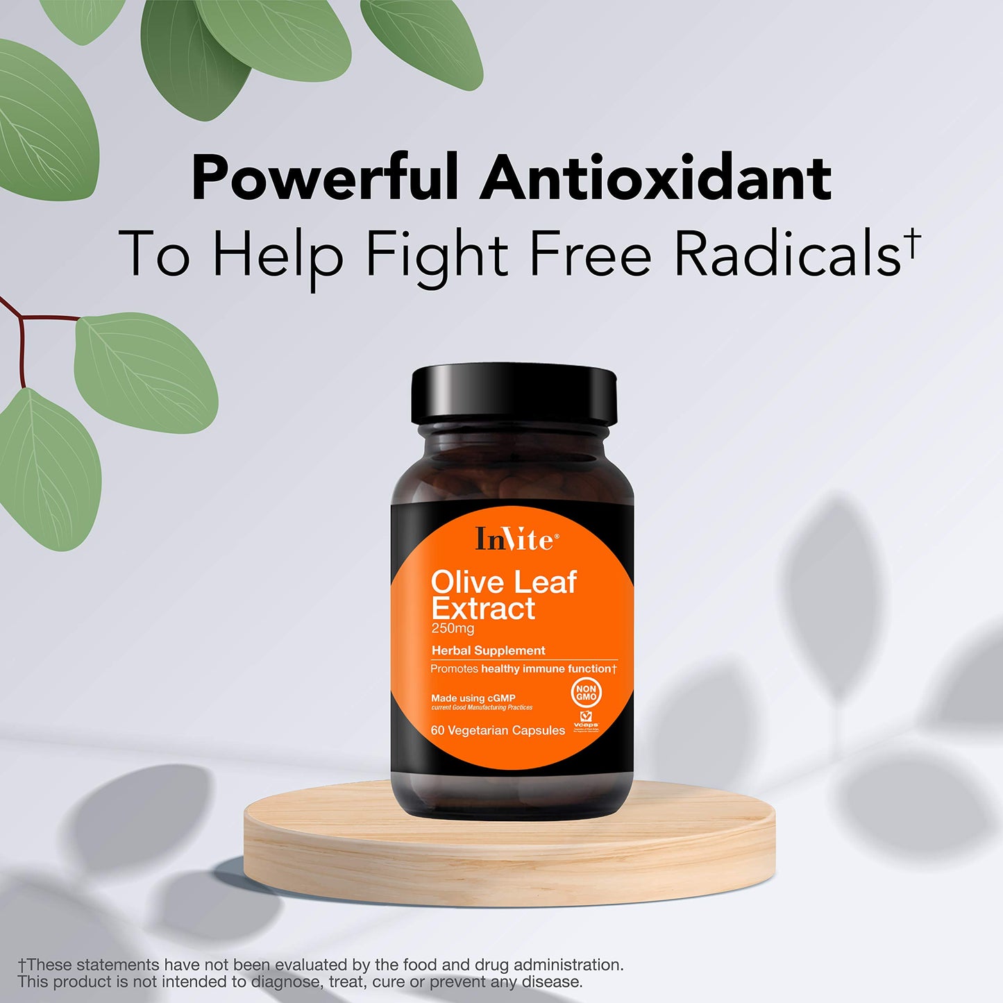 Invite Health Olive Leaf Extract 60 Capsules