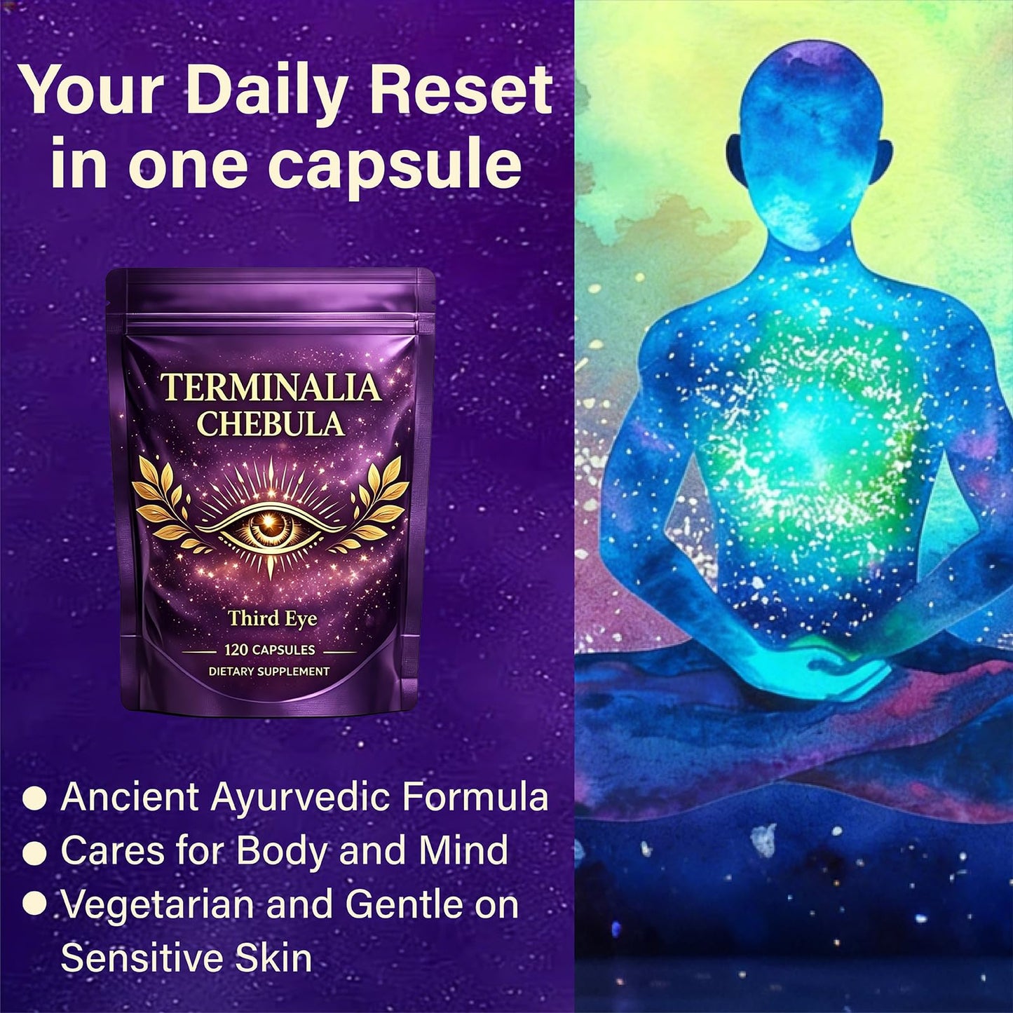 Osdywer Haritaki Third Eye Capsules, 120 Capsules