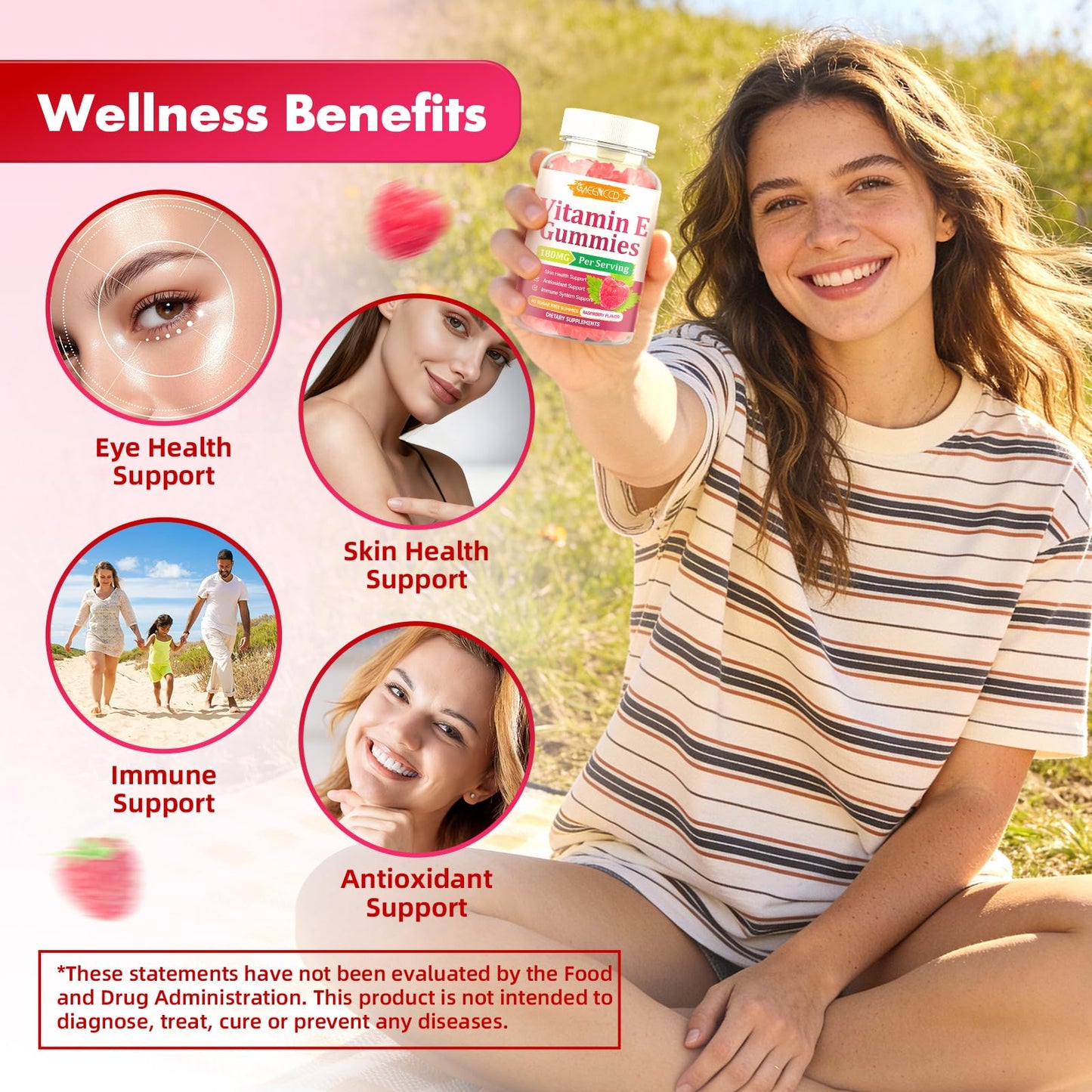 MEENCCD Vitamin E Gummies 60 Count