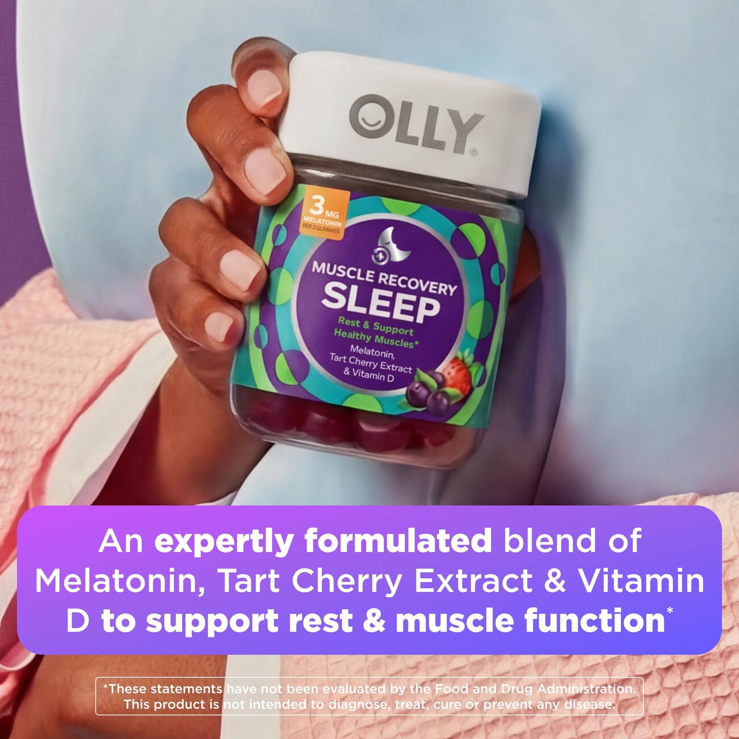 OLLY Muscle Recovery Sleep Gummies Gummy 40 Count