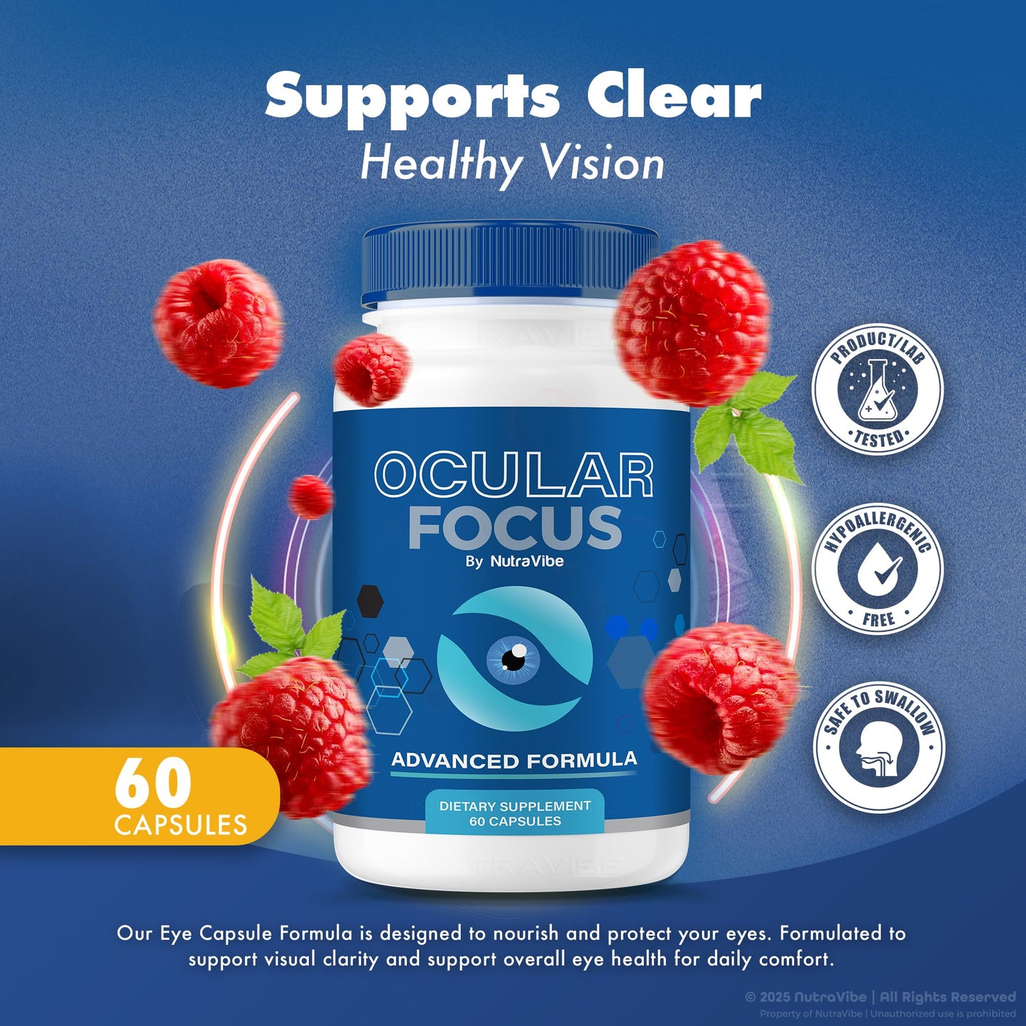 NutraVibe Ocular Focus Capsules 60 Count