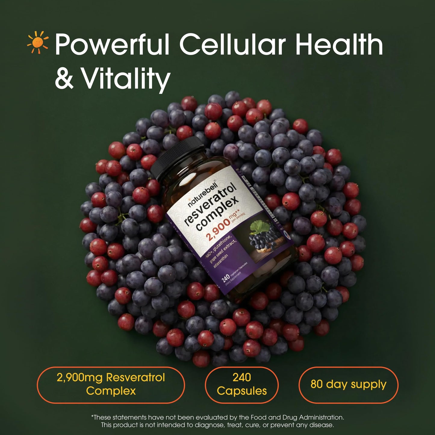NatureBell Resveratrol Complex Capsule 1 Count