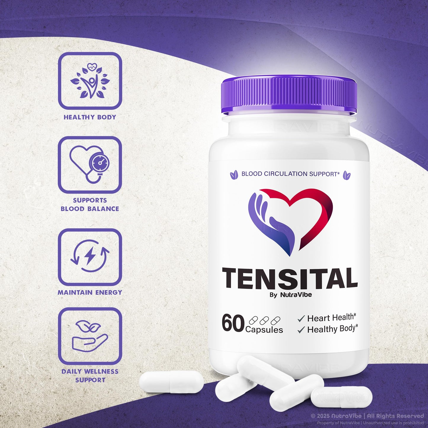 NutraVibe Tensital 180 Capsules