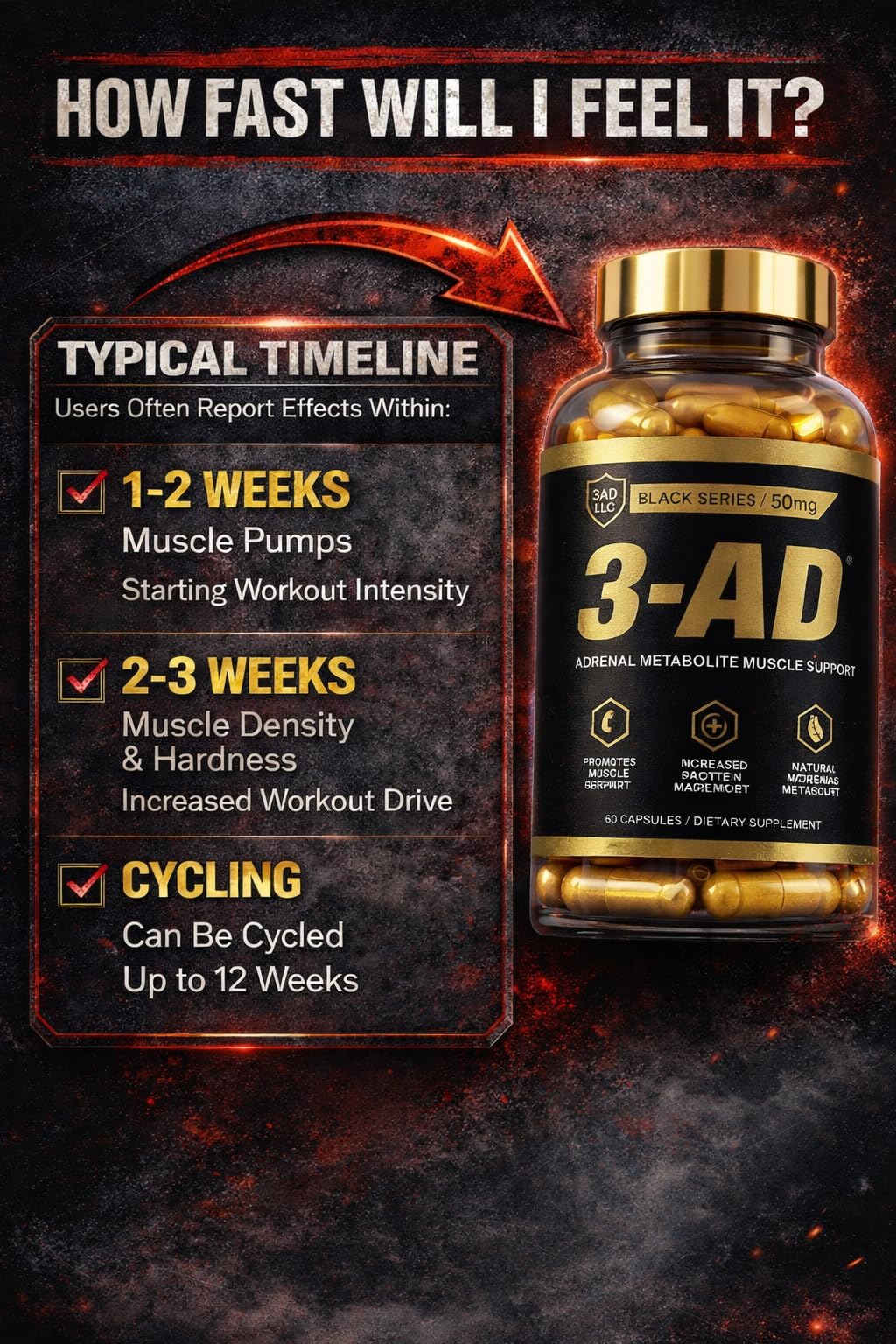 3AD LLC 3-AD Black Series Capsules 60