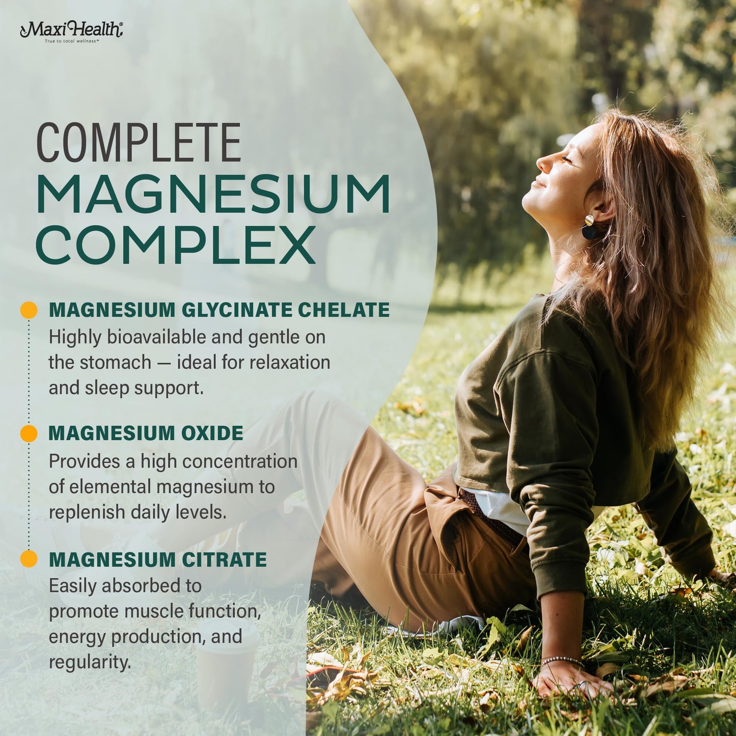 Maxi Health Magnesium Complex Capsules 180 Capsules