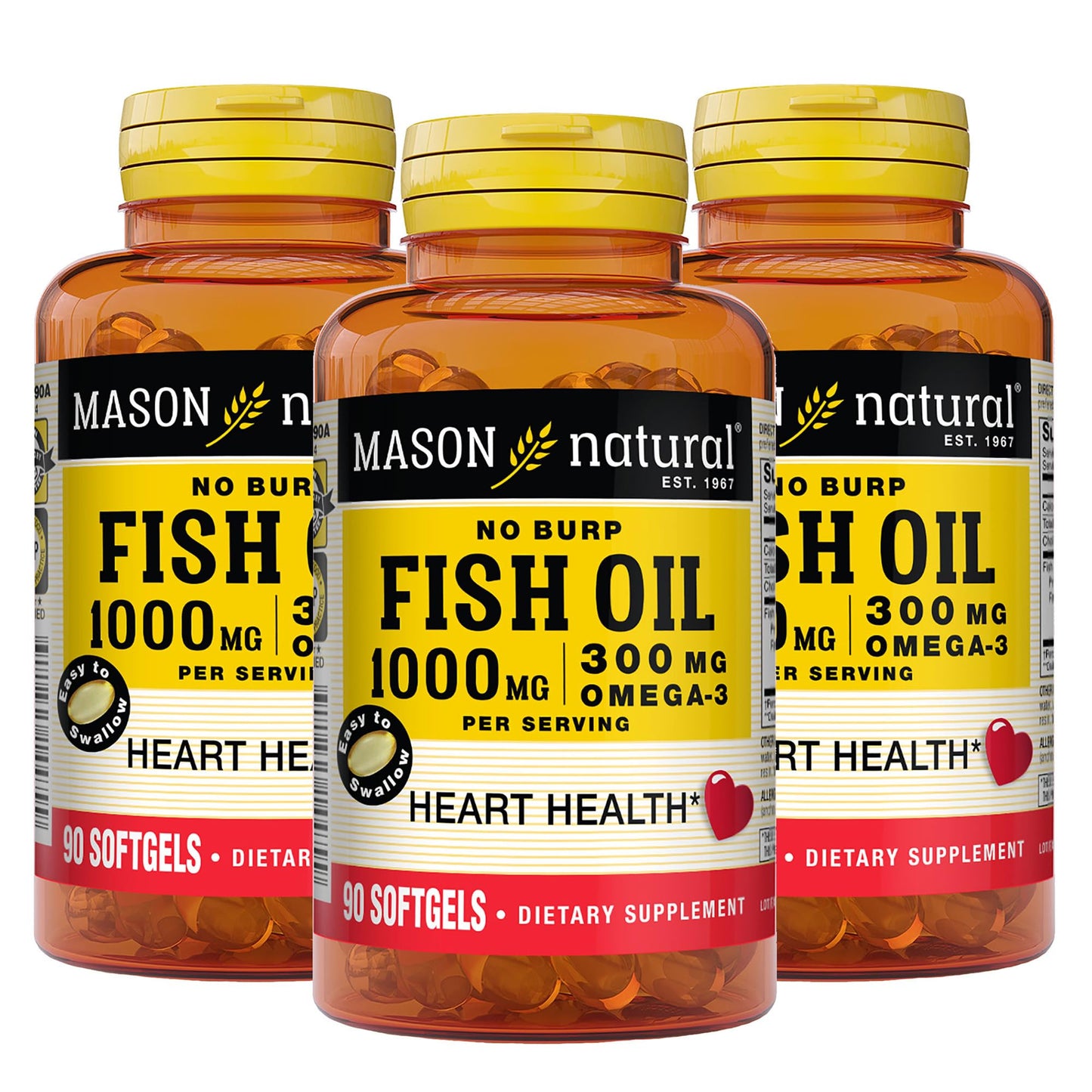 Mason Natural Omega 3 Fish Oil Softgels 270