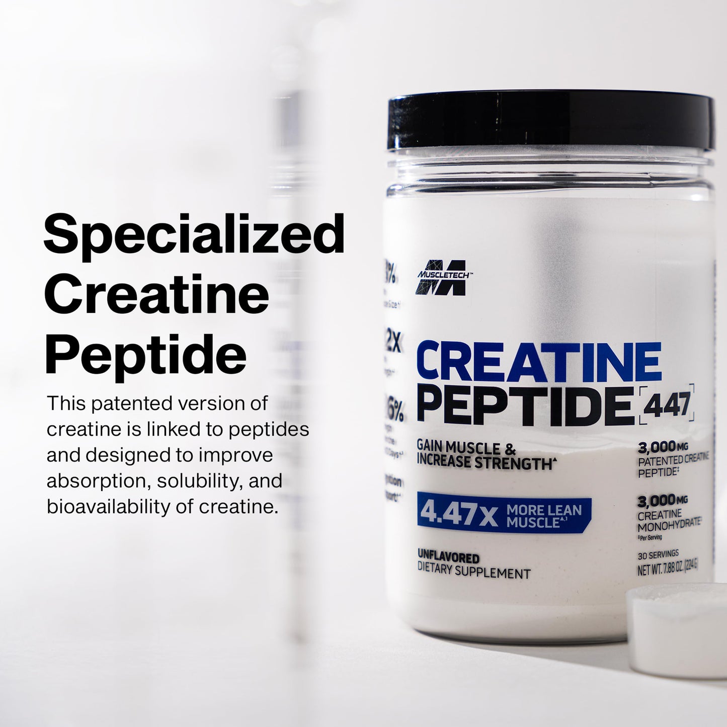 MuscleTech Creatine Peptide Powder 7.88 Ounce
