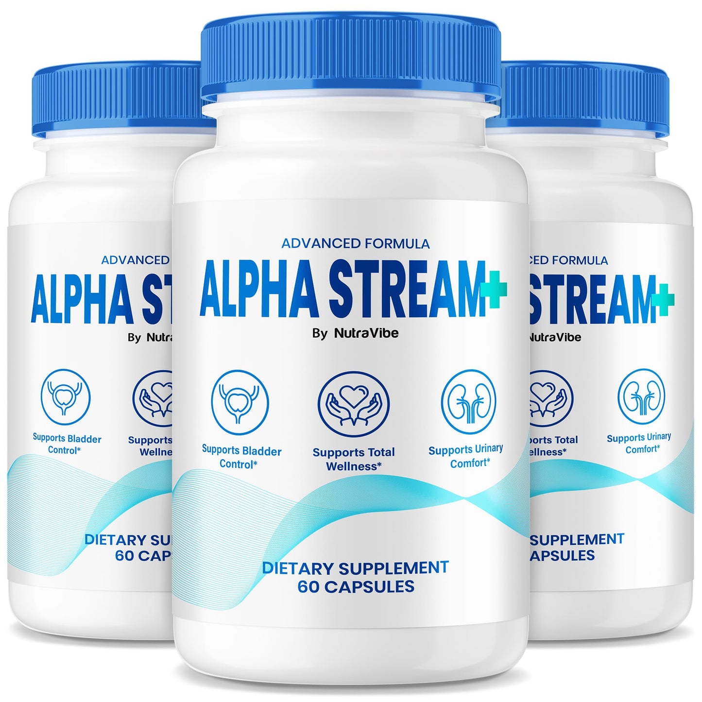NutraVibe Natural AlphaStream Plus Prostate Support Formula, 180 Capsules