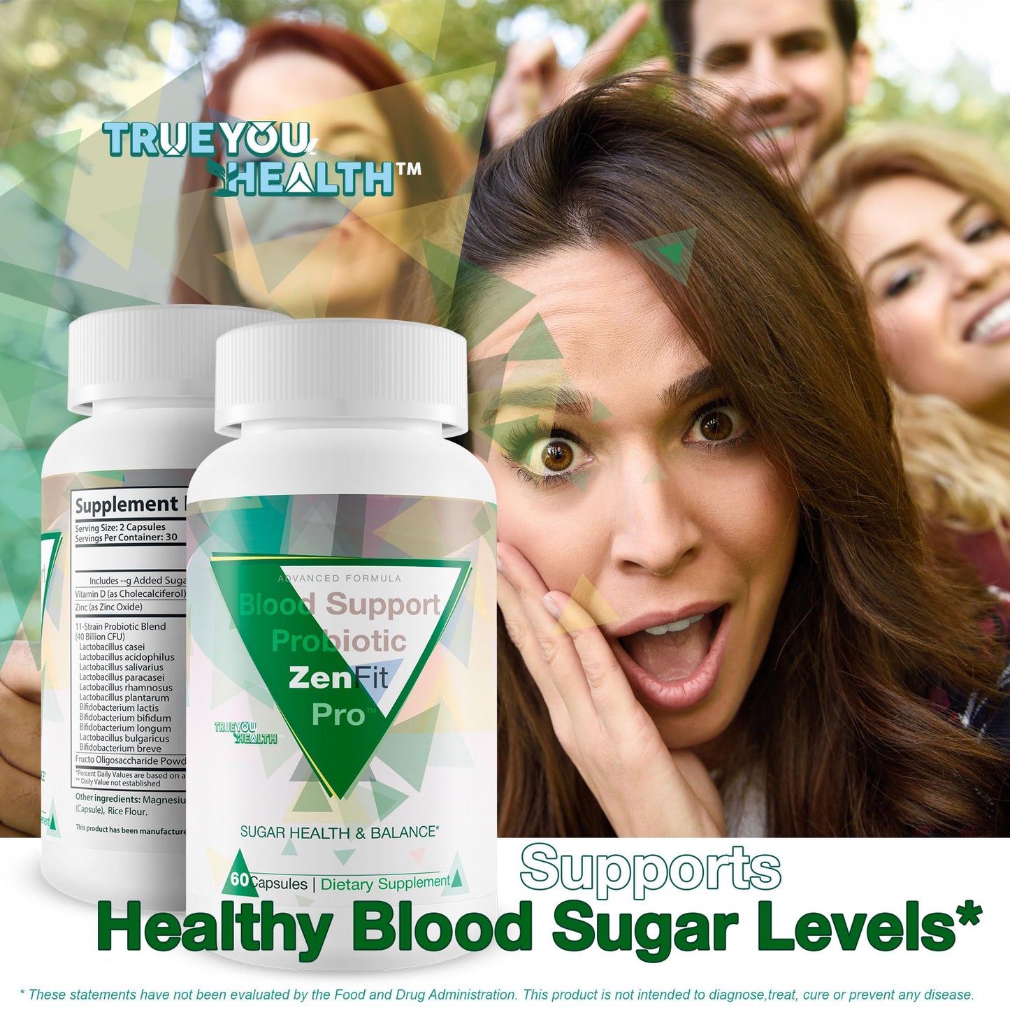 True You Health Blood Support Probiotic Zenfit Pro 60 Capsules