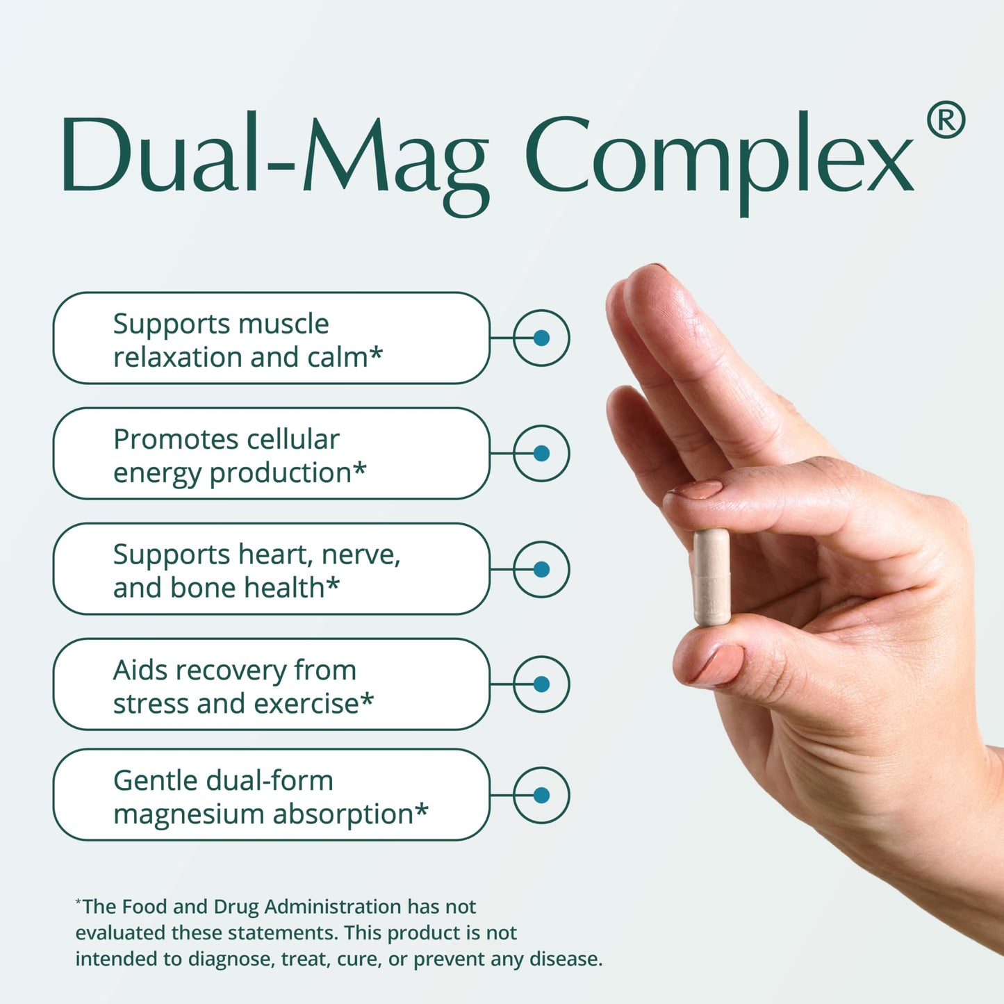 Natura Health Products Dual-Mag Complex Magnesium Bisglycinate Capsules 90 Count