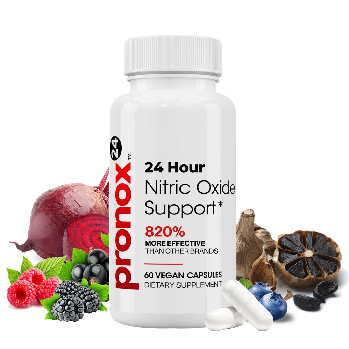 PRONOX 24 Nitric Oxide Booster Supplement Capsule, 60 Count