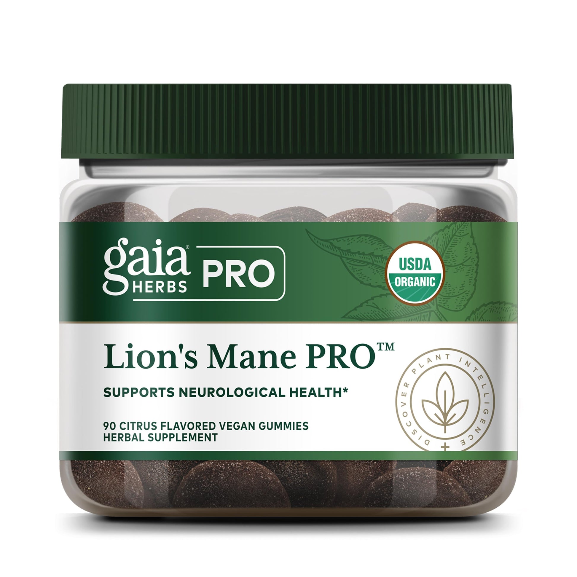 Gaia Herbs PRO Lion's Mane Gummies 90 Count