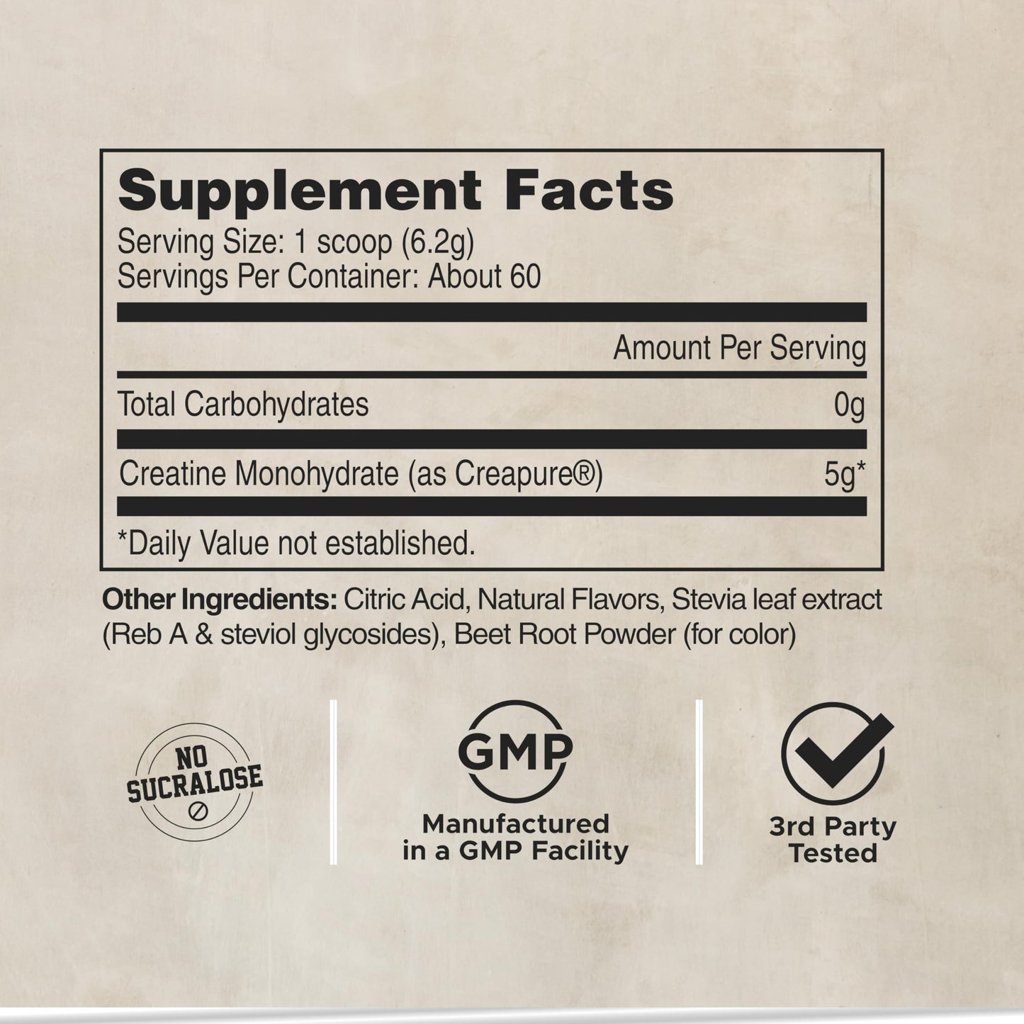 LIFEAID FITAID Creatine Powder CreaPure Unflavored 60 Servings