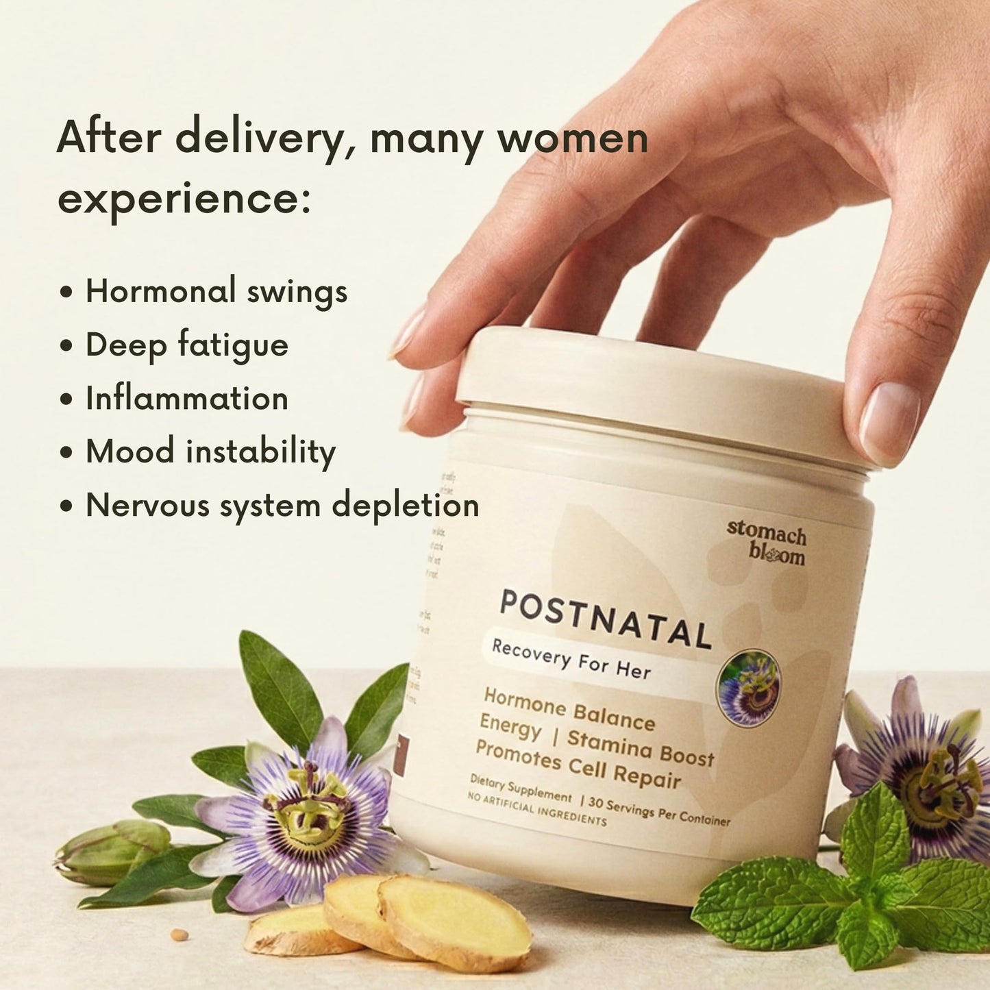 Stomach Bloom Postnatal Health Supplement for New Moms Capsule, 60 Count